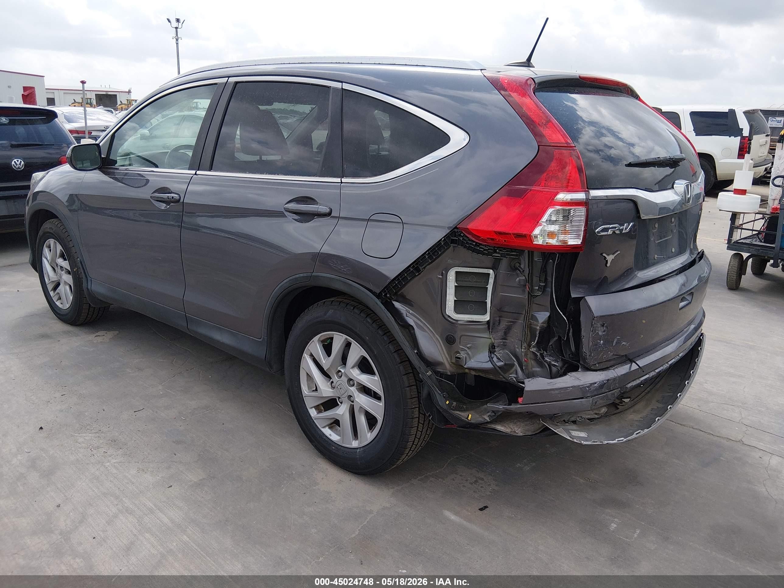 2015 Honda Cr-v Ex-l Серый vin: 2HKRM3H75FH504067