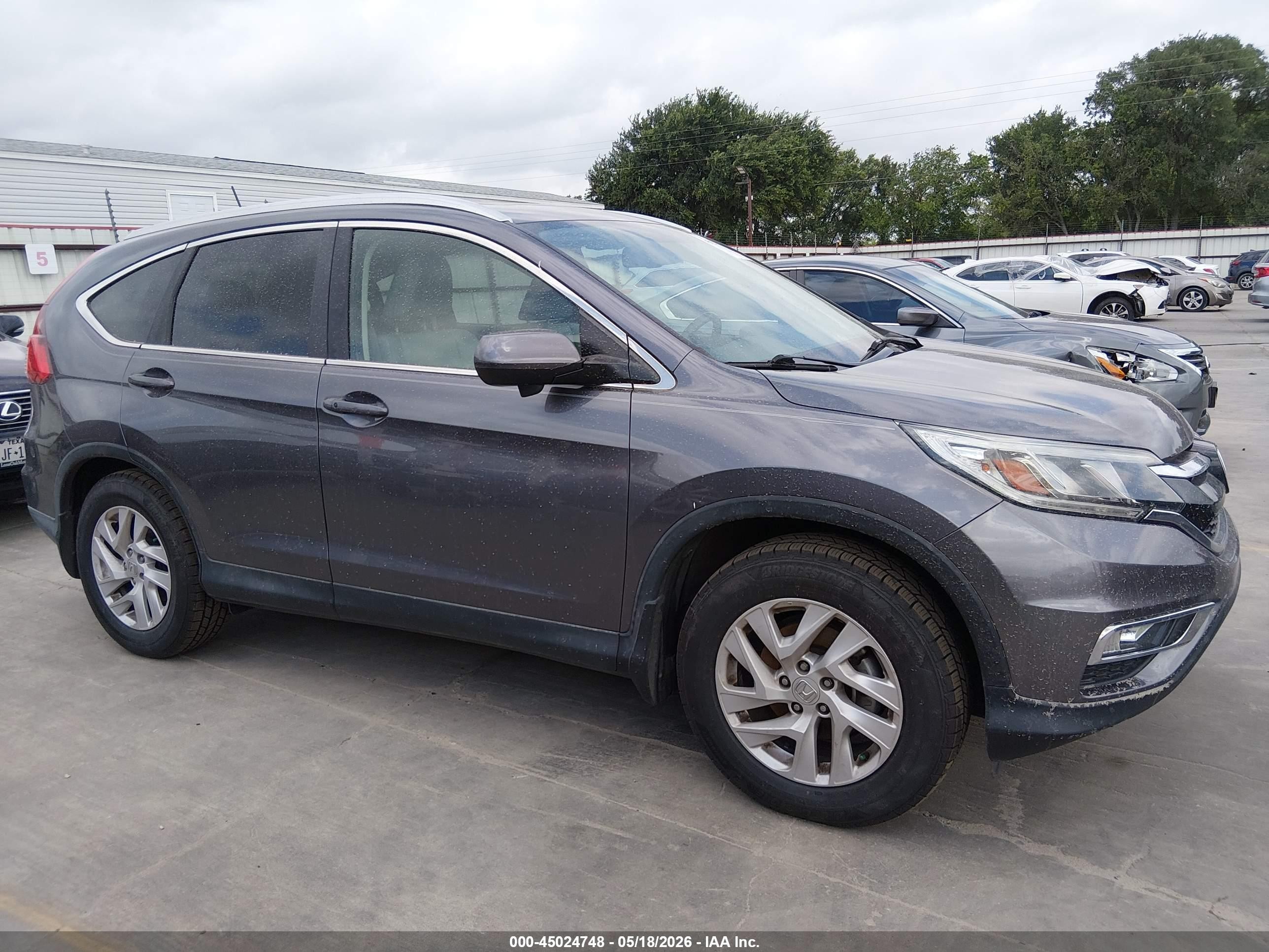 2015 Honda Cr-v Ex-l Серый vin: 2HKRM3H75FH504067