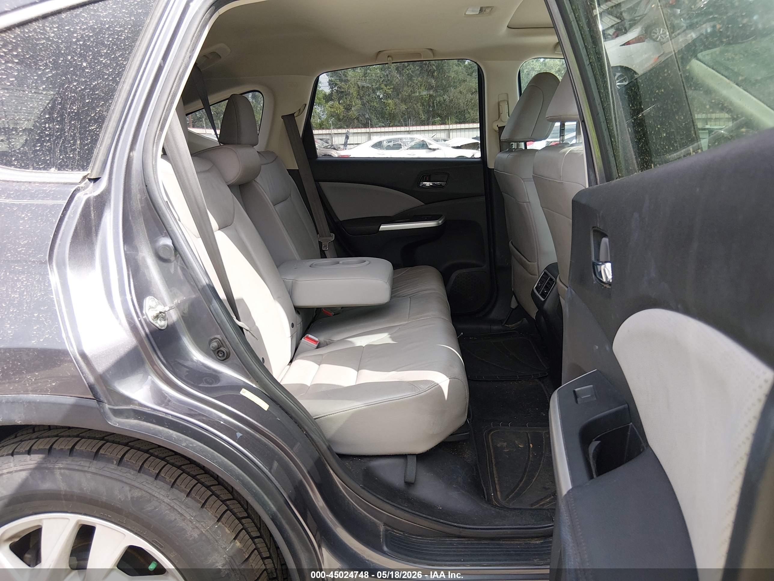 2015 Honda Cr-v Ex-l Серый vin: 2HKRM3H75FH504067