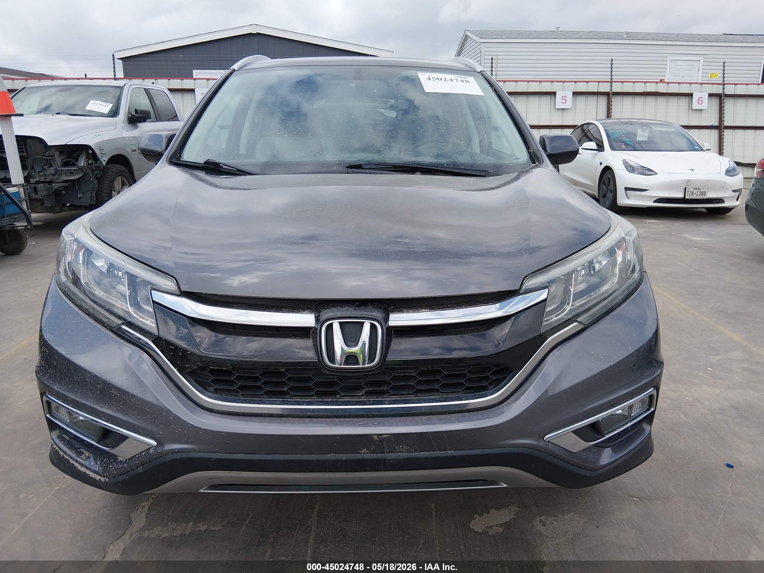 2015 Honda Cr-v Ex-l Серый vin: 2HKRM3H75FH504067