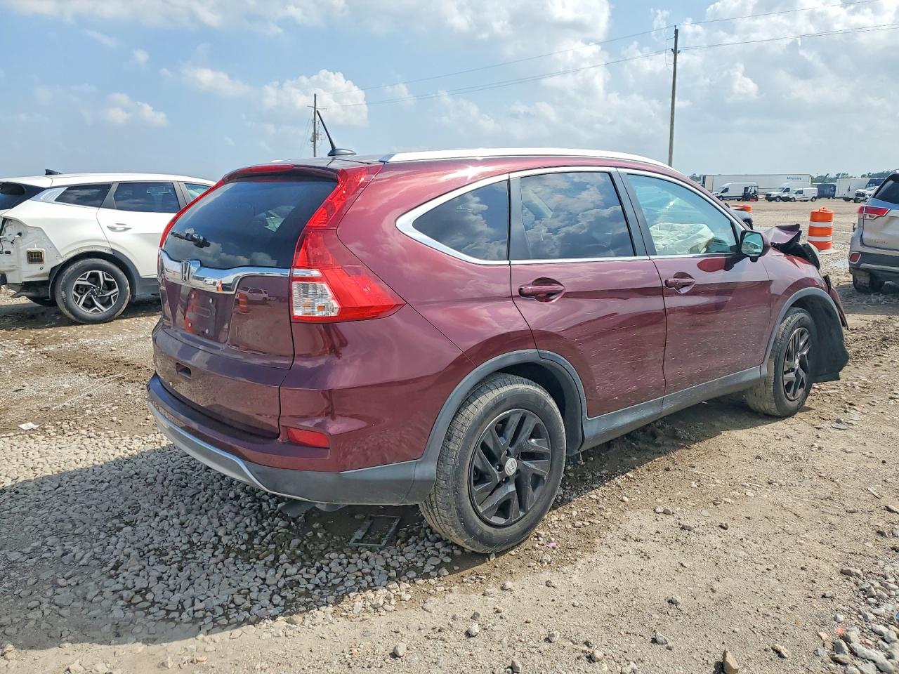 2015 Honda Cr-v Exl Burgundy vin: 2HKRM3H75FH516400