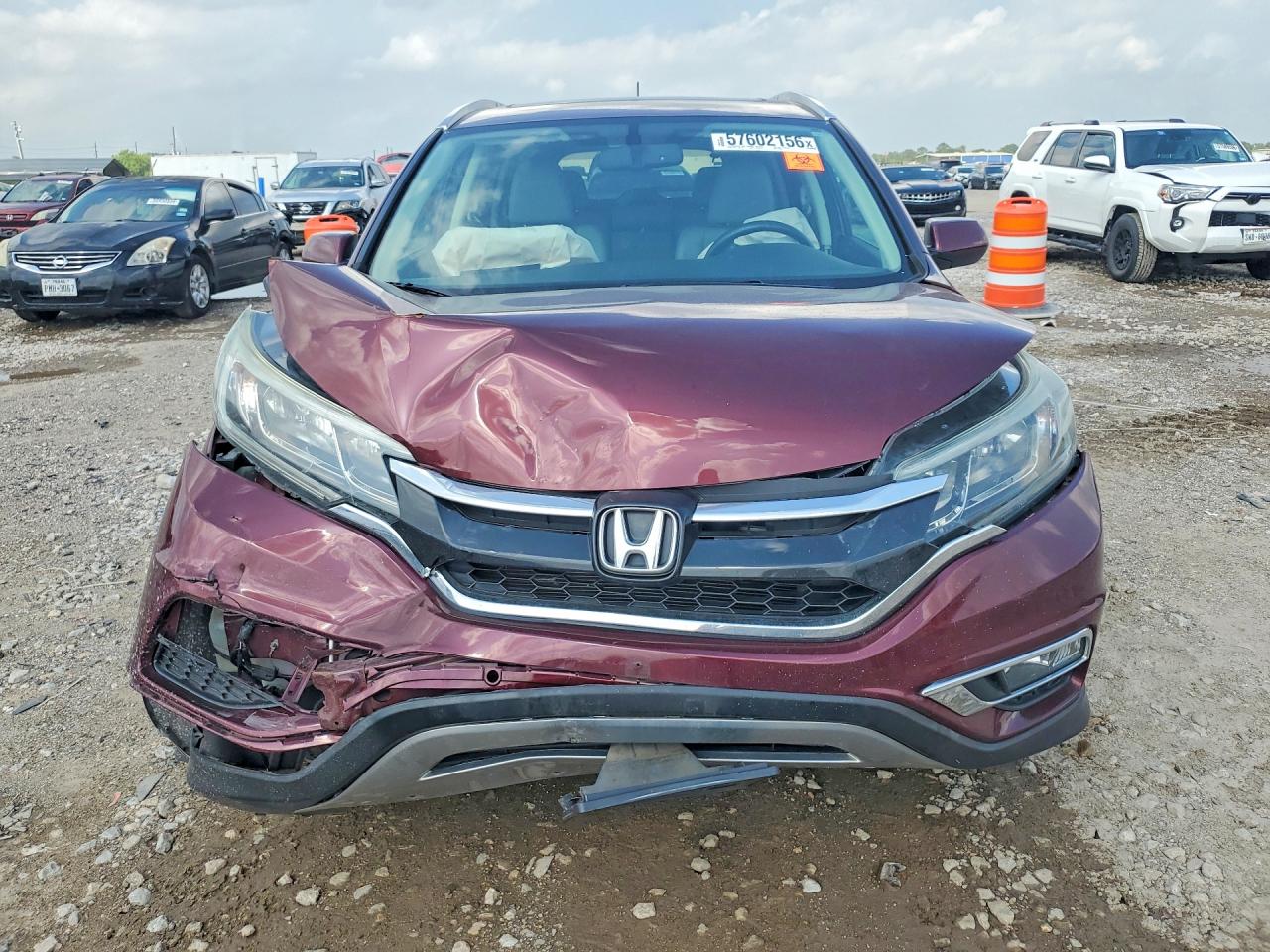 2015 Honda Cr-v Exl Burgundy vin: 2HKRM3H75FH516400
