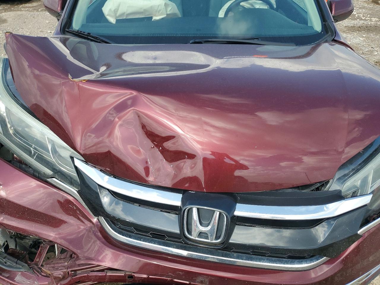 2015 Honda Cr-v Exl Burgundy vin: 2HKRM3H75FH516400