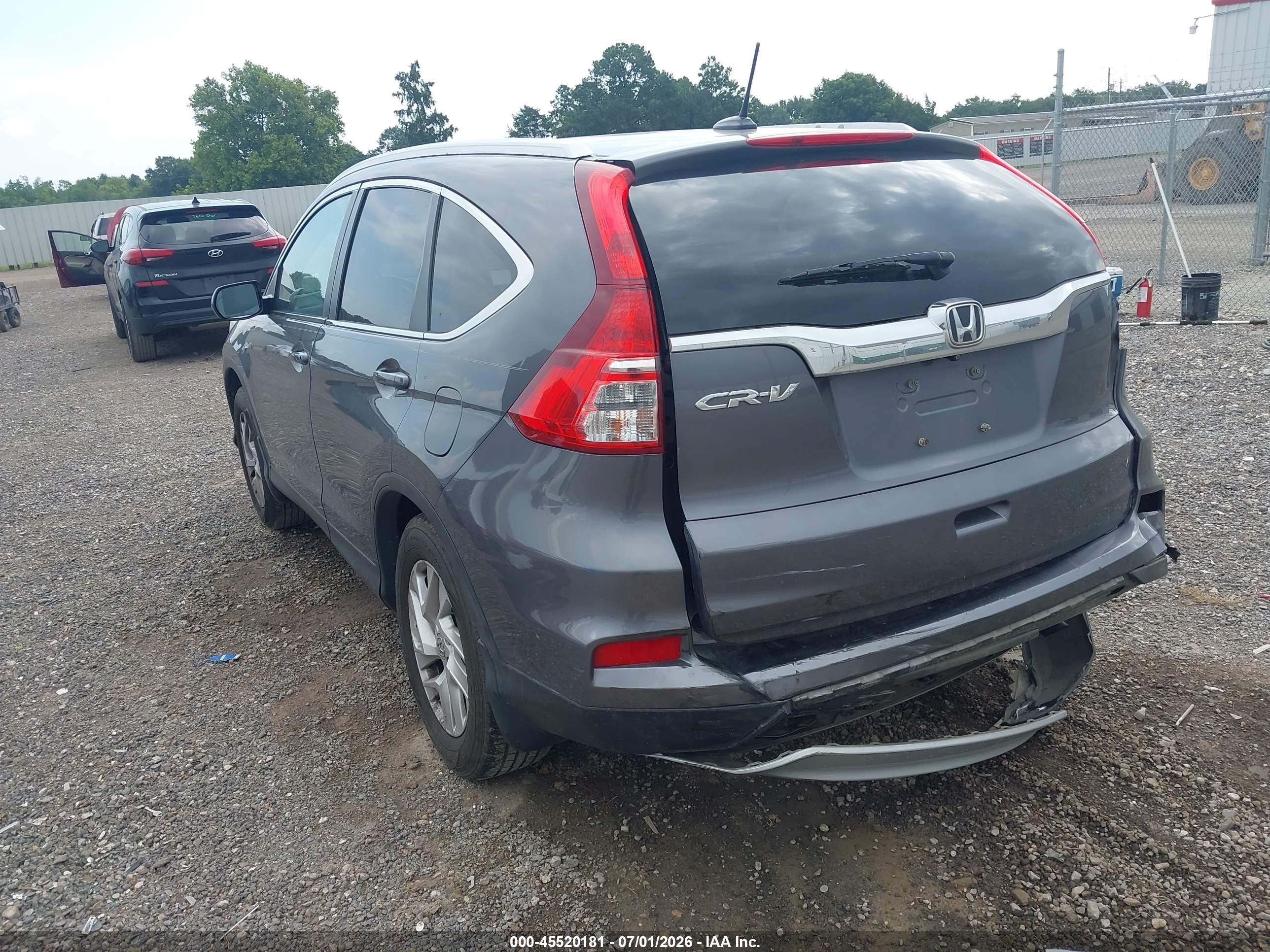 2015 Honda Cr-v Ex-l Серый vin: 2HKRM3H75FH542401