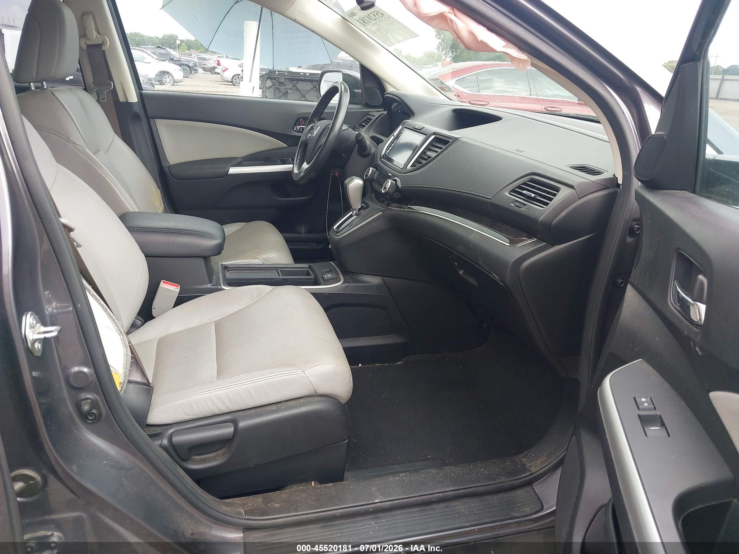 2015 Honda Cr-v Ex-l Серый vin: 2HKRM3H75FH542401