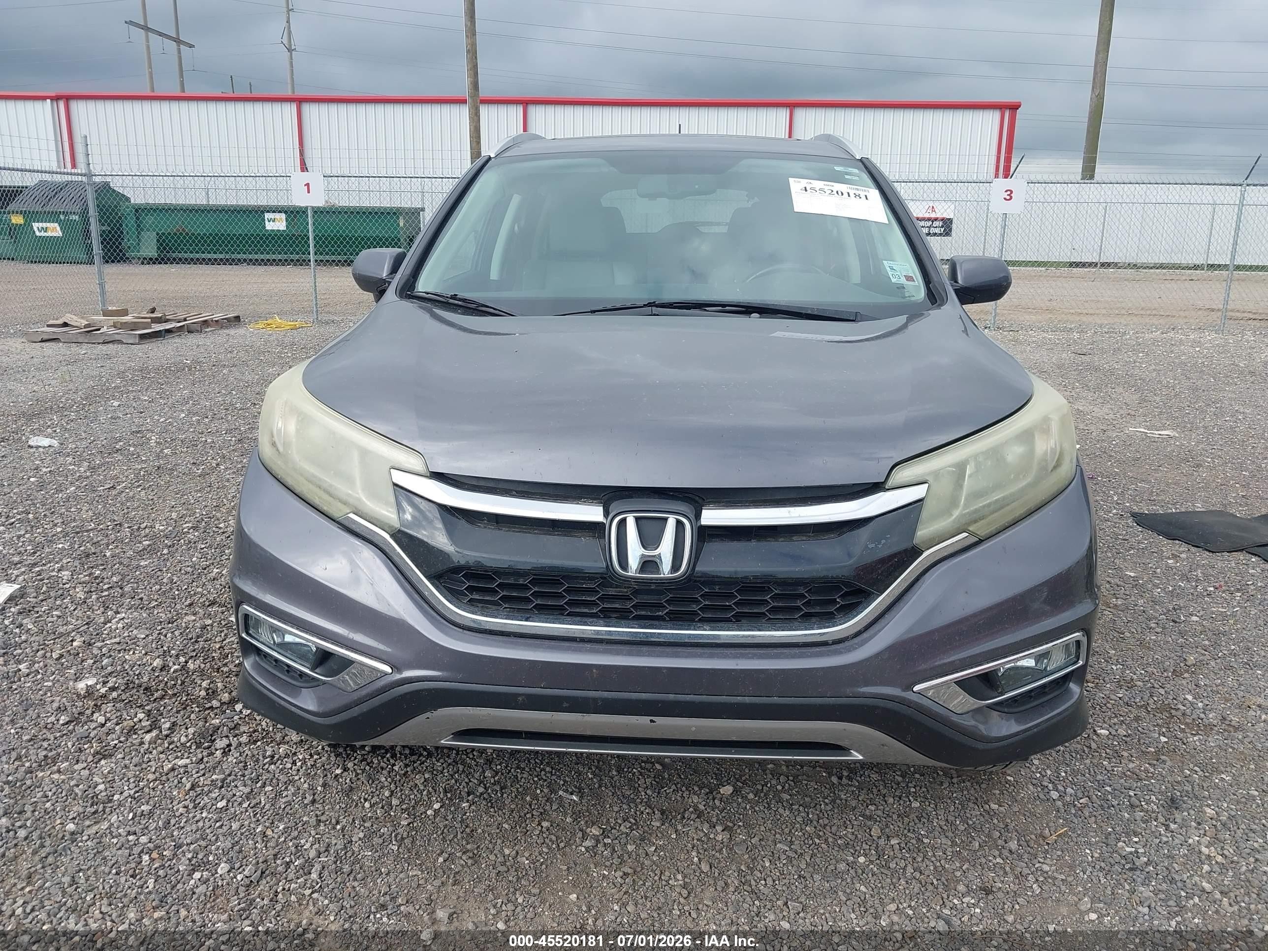 2015 Honda Cr-v Ex-l Серый vin: 2HKRM3H75FH542401