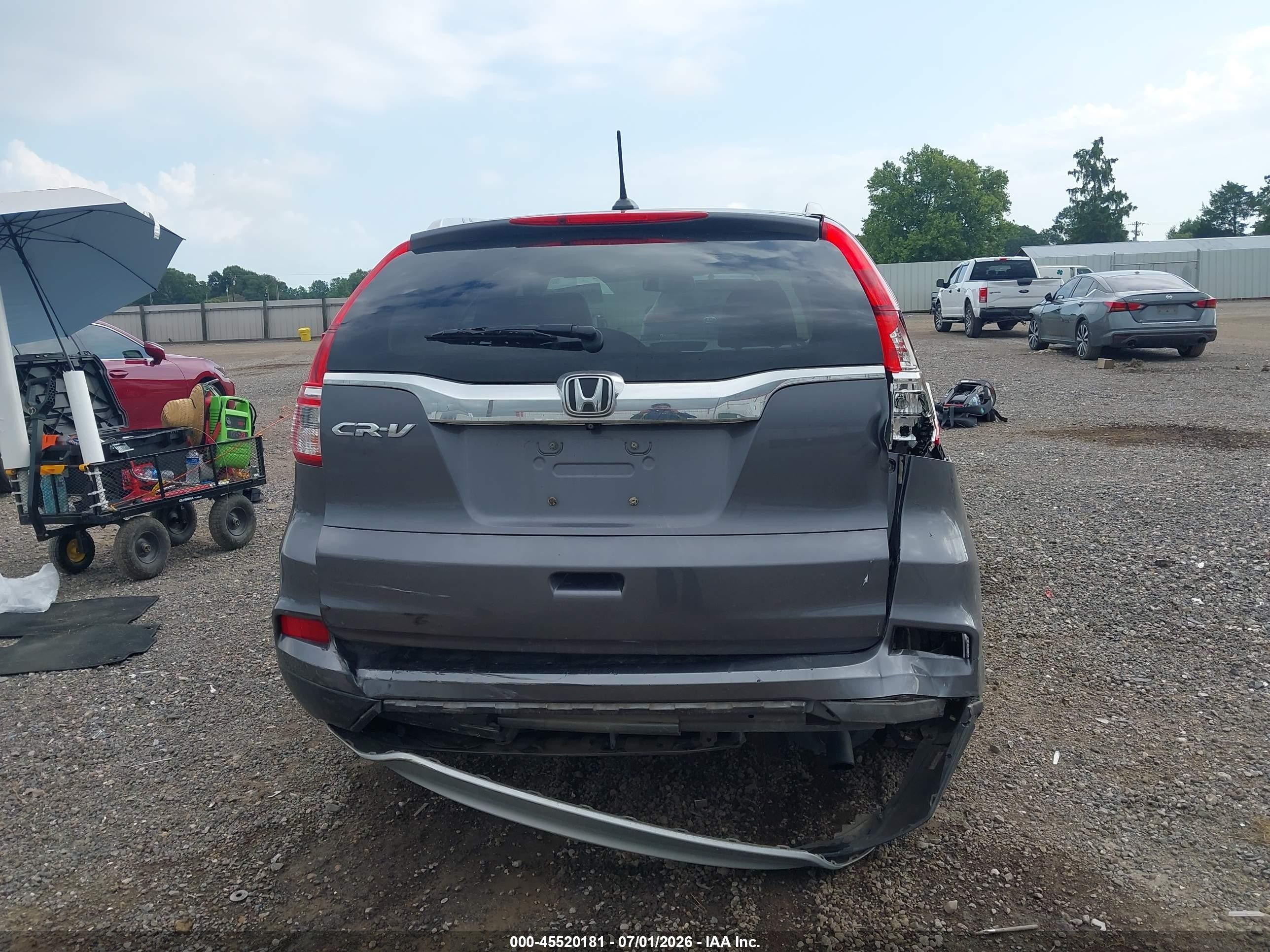 2015 Honda Cr-v Ex-l Серый vin: 2HKRM3H75FH542401