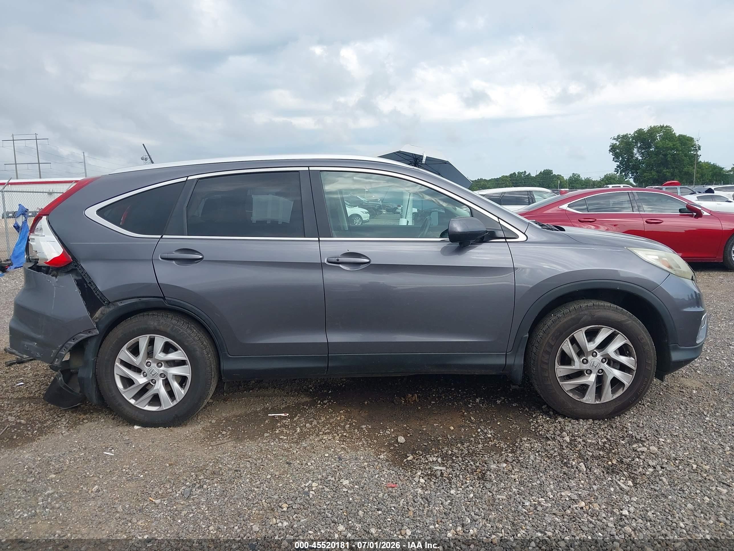 2015 Honda Cr-v Ex-l Серый vin: 2HKRM3H75FH542401