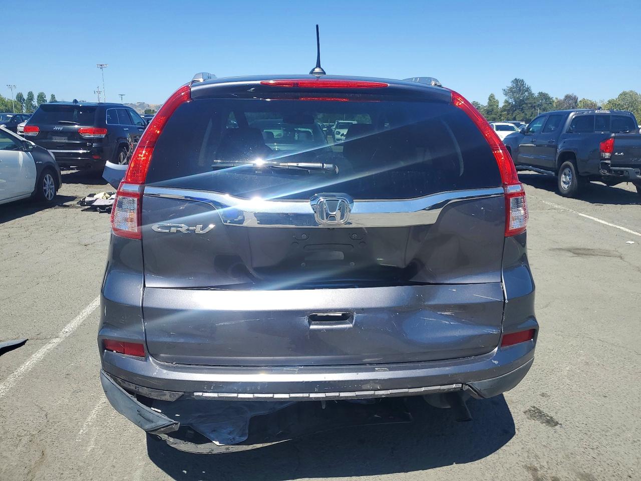 2015 Honda Cr-v Exl Gray vin: 2HKRM3H75FH559053
