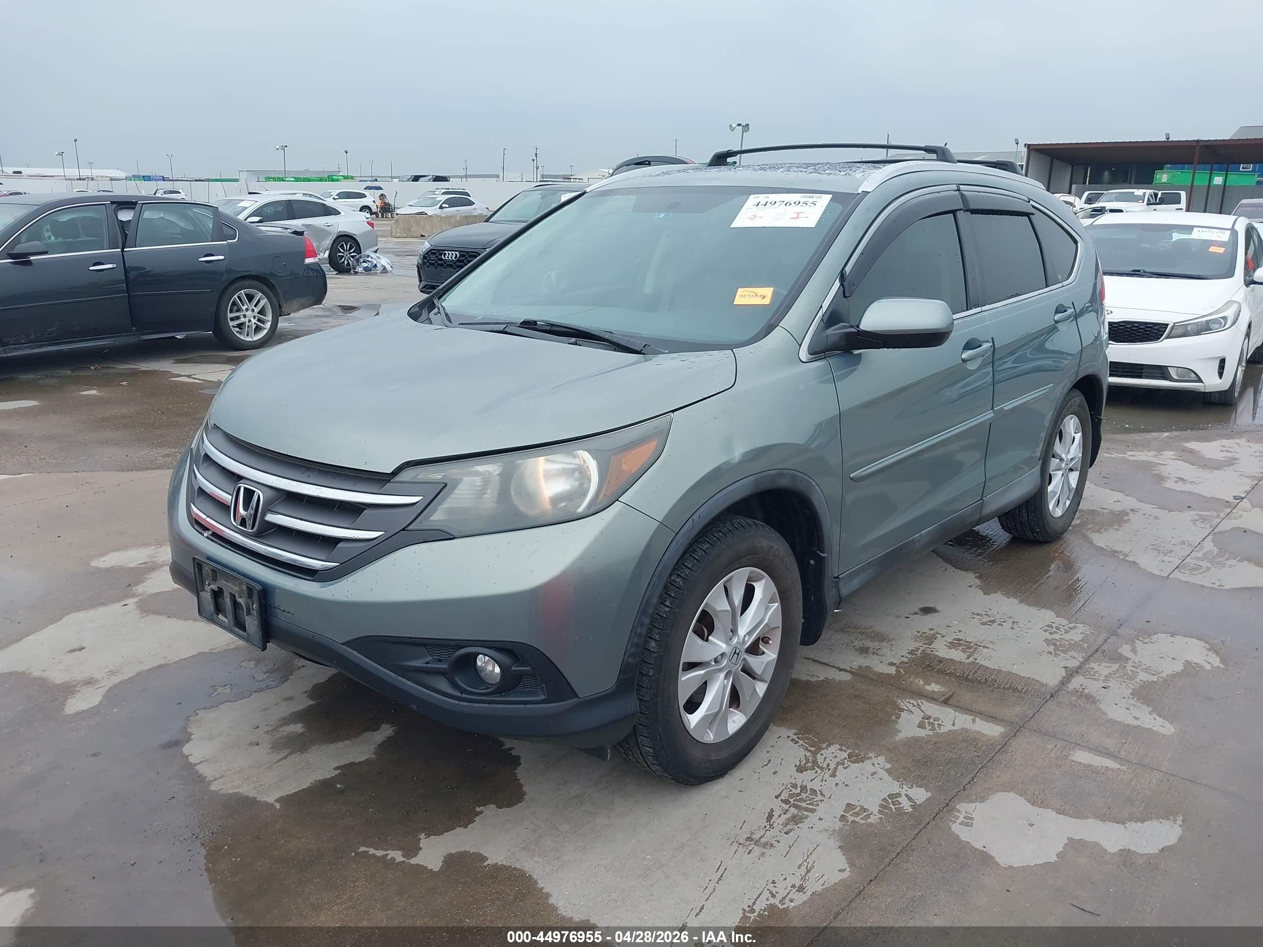 2012 Honda Cr-v Ex-l Green vin: 2HKRM3H76CH513193
