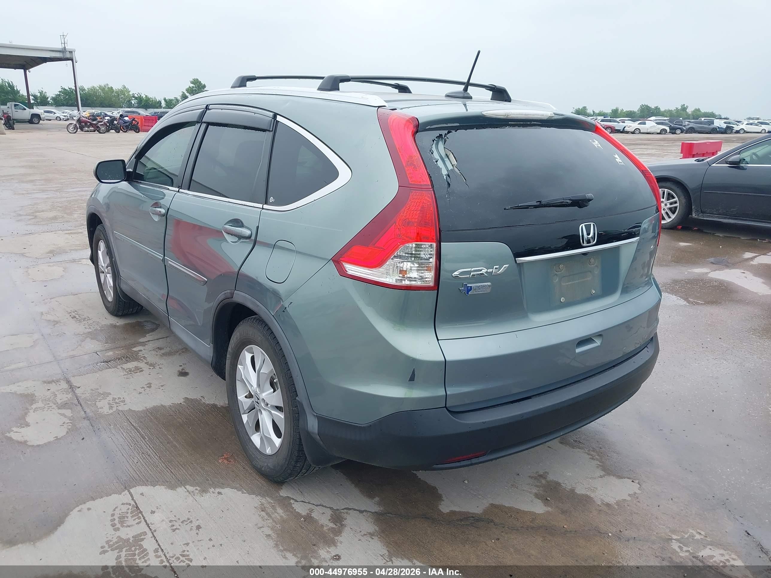 2012 Honda Cr-v Ex-l Green vin: 2HKRM3H76CH513193