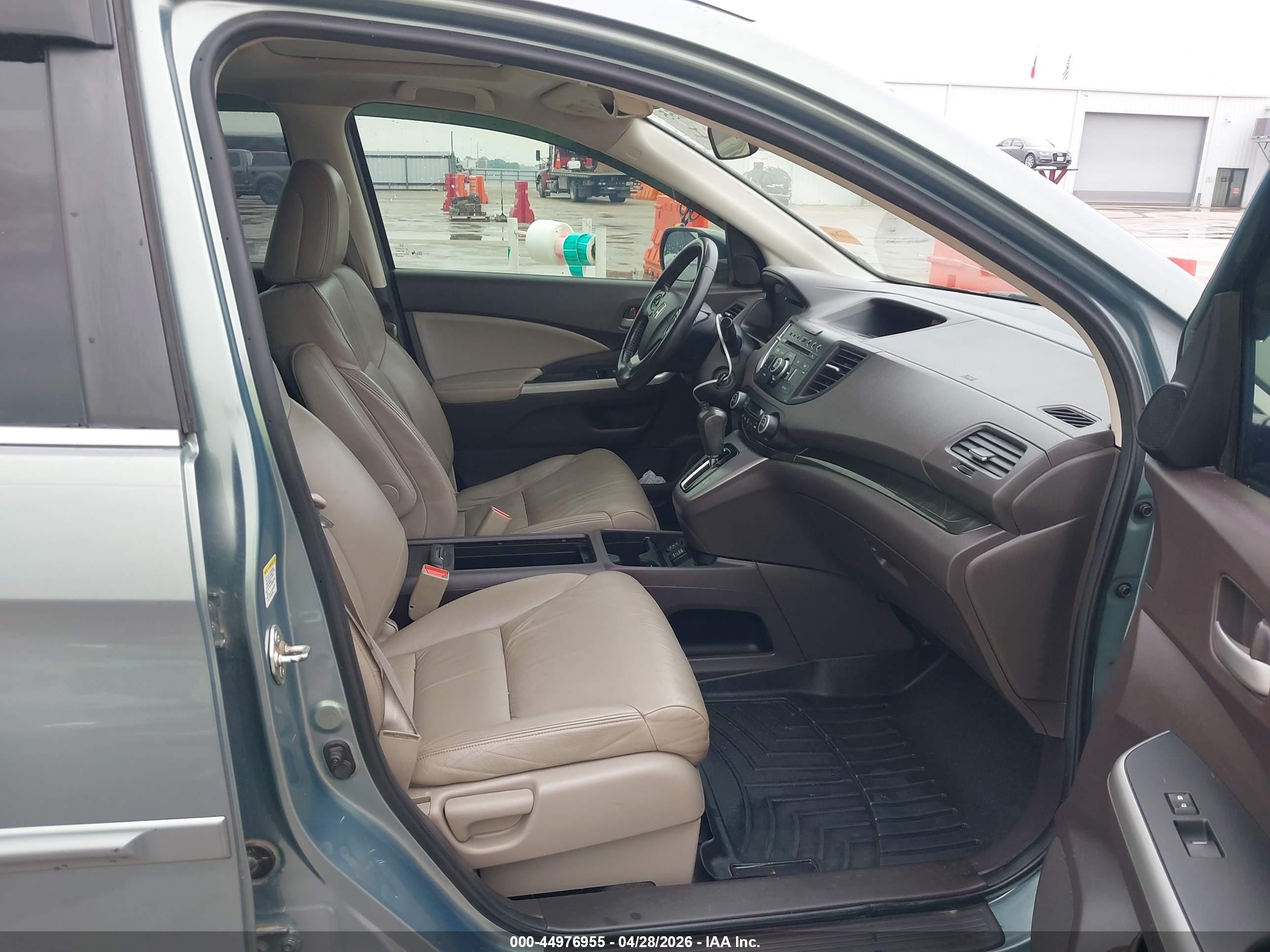 2012 Honda Cr-v Ex-l Green vin: 2HKRM3H76CH513193