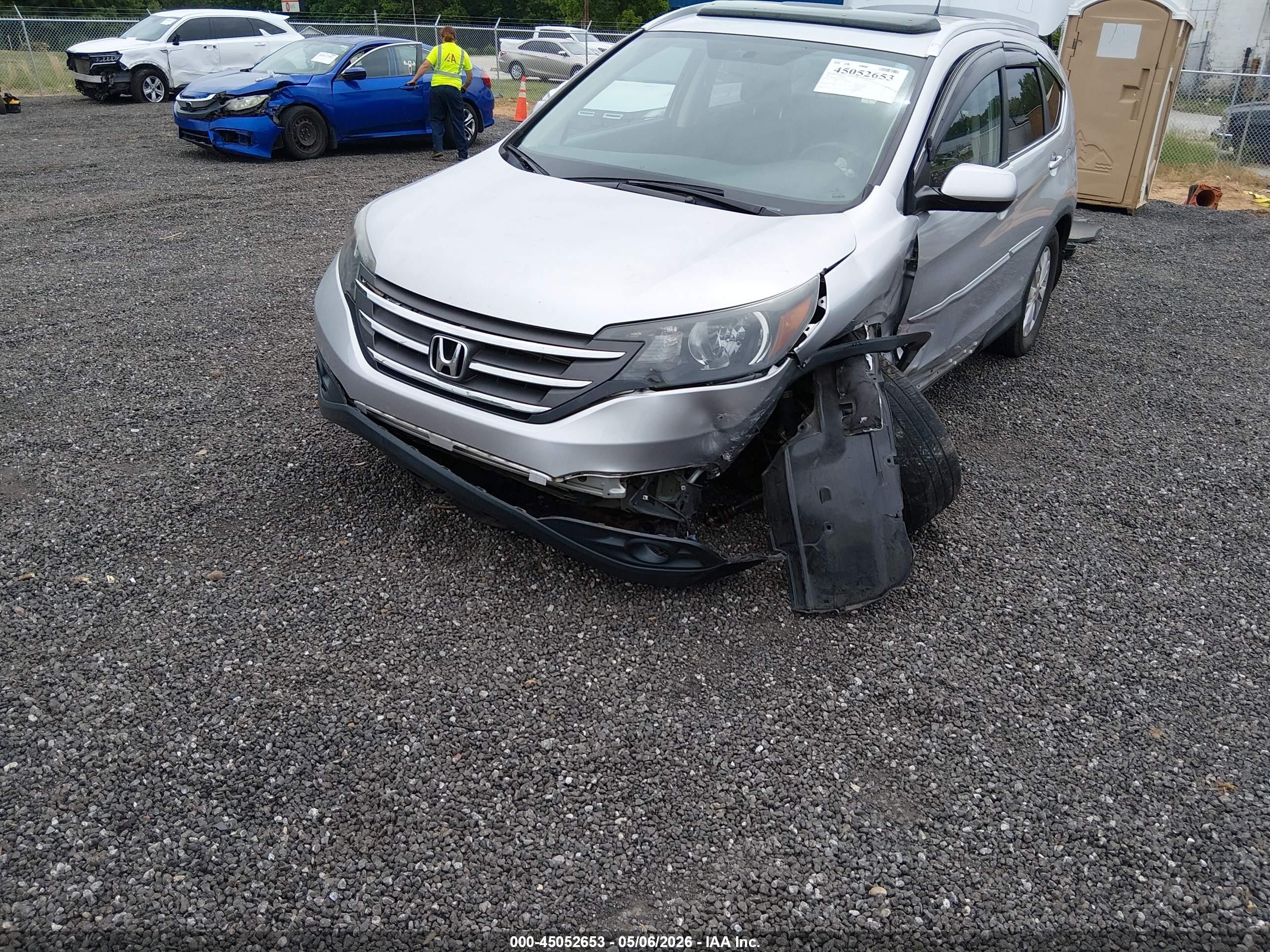 2013 Honda Cr-v Ex-l Silver vin: 2HKRM3H76DH501384