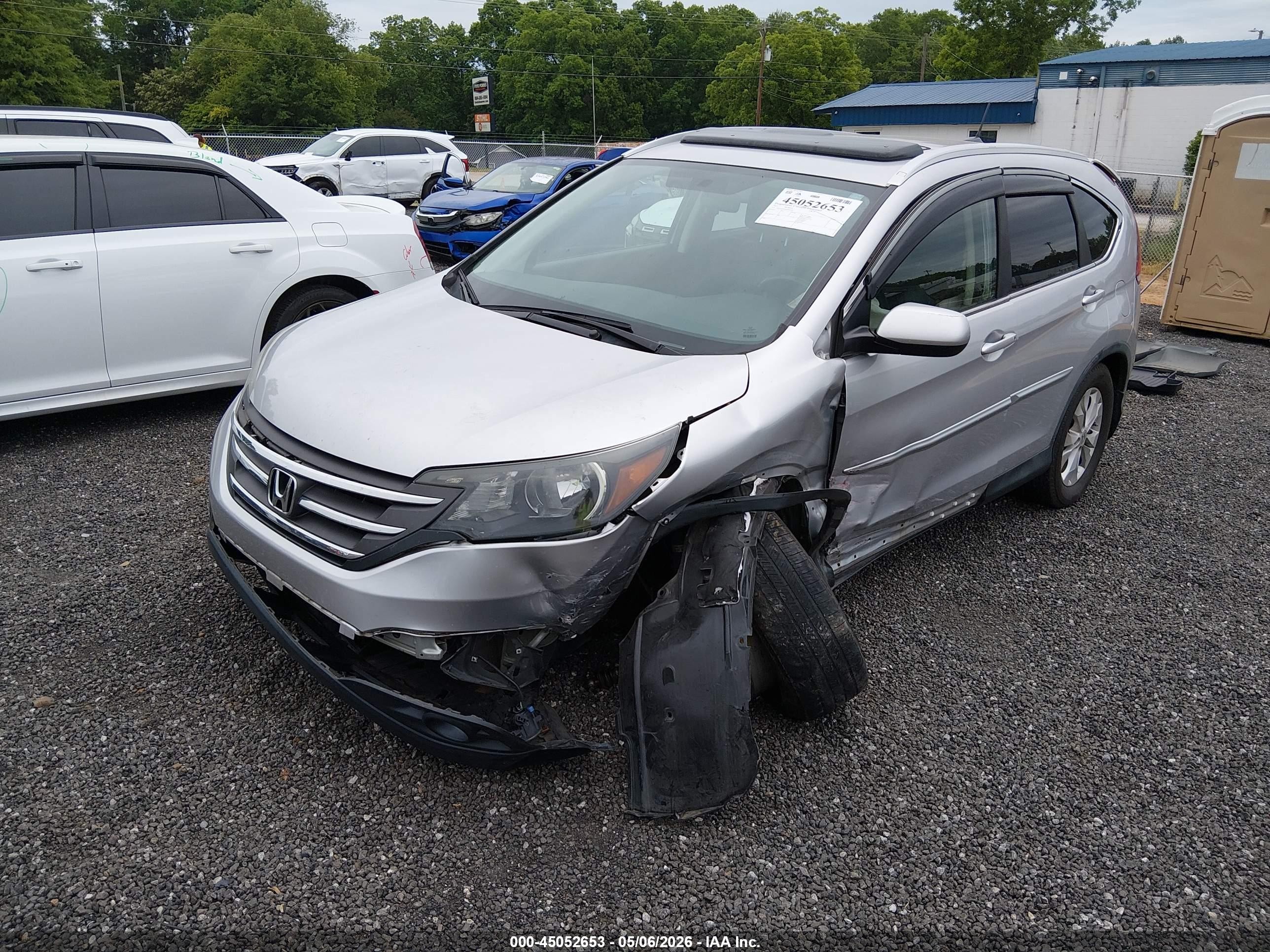2013 Honda Cr-v Ex-l Silver vin: 2HKRM3H76DH501384