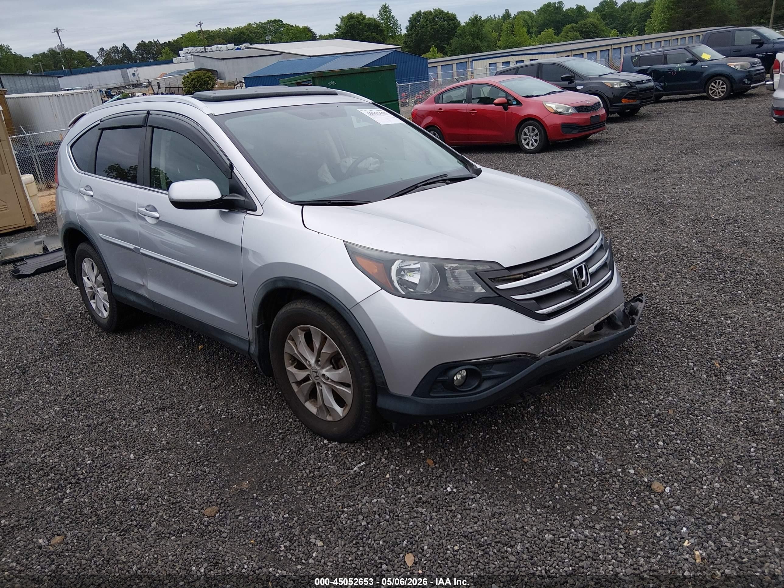 2013 Honda Cr-v Ex-l Silver vin: 2HKRM3H76DH501384