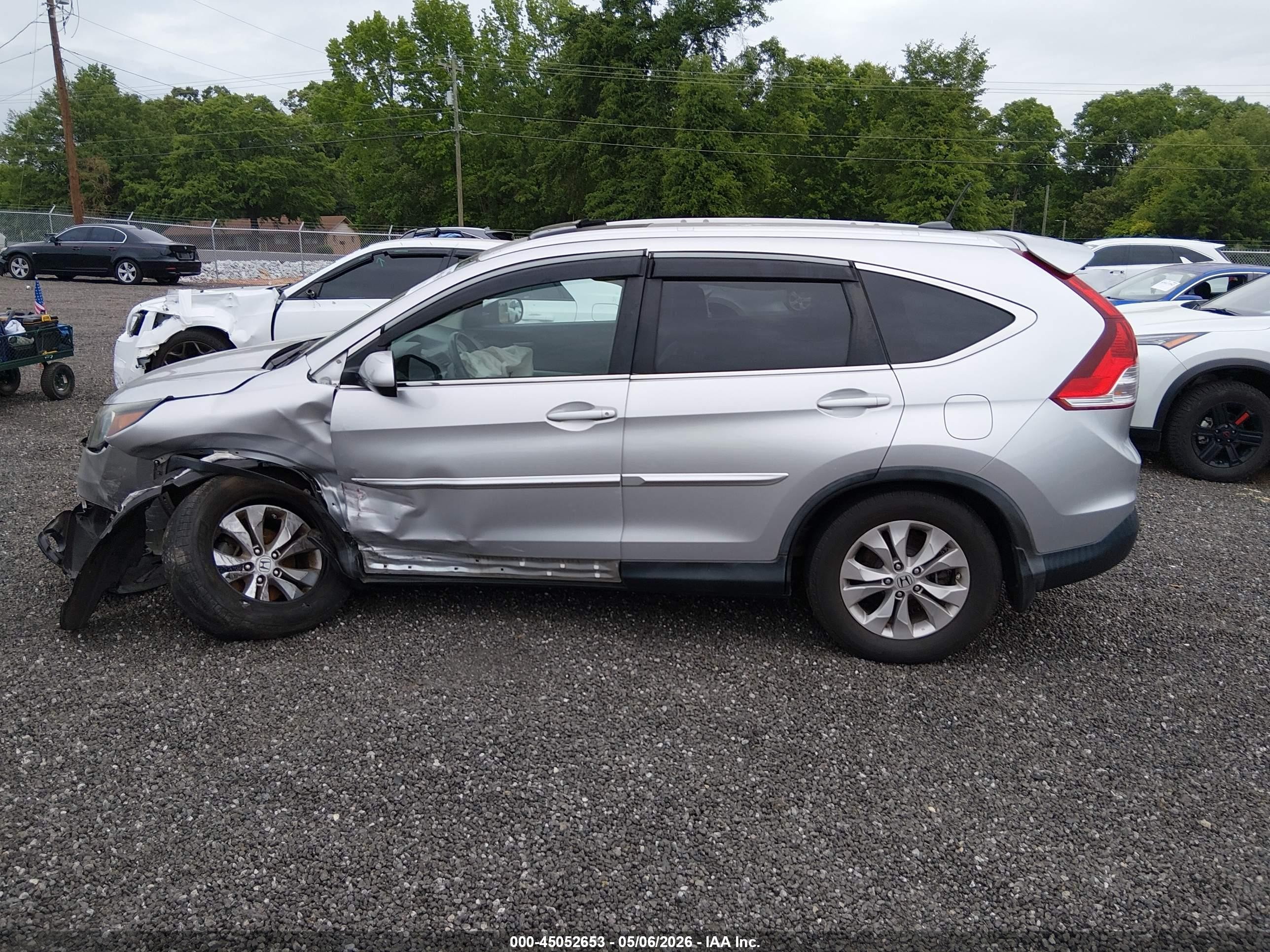 2013 Honda Cr-v Ex-l Silver vin: 2HKRM3H76DH501384