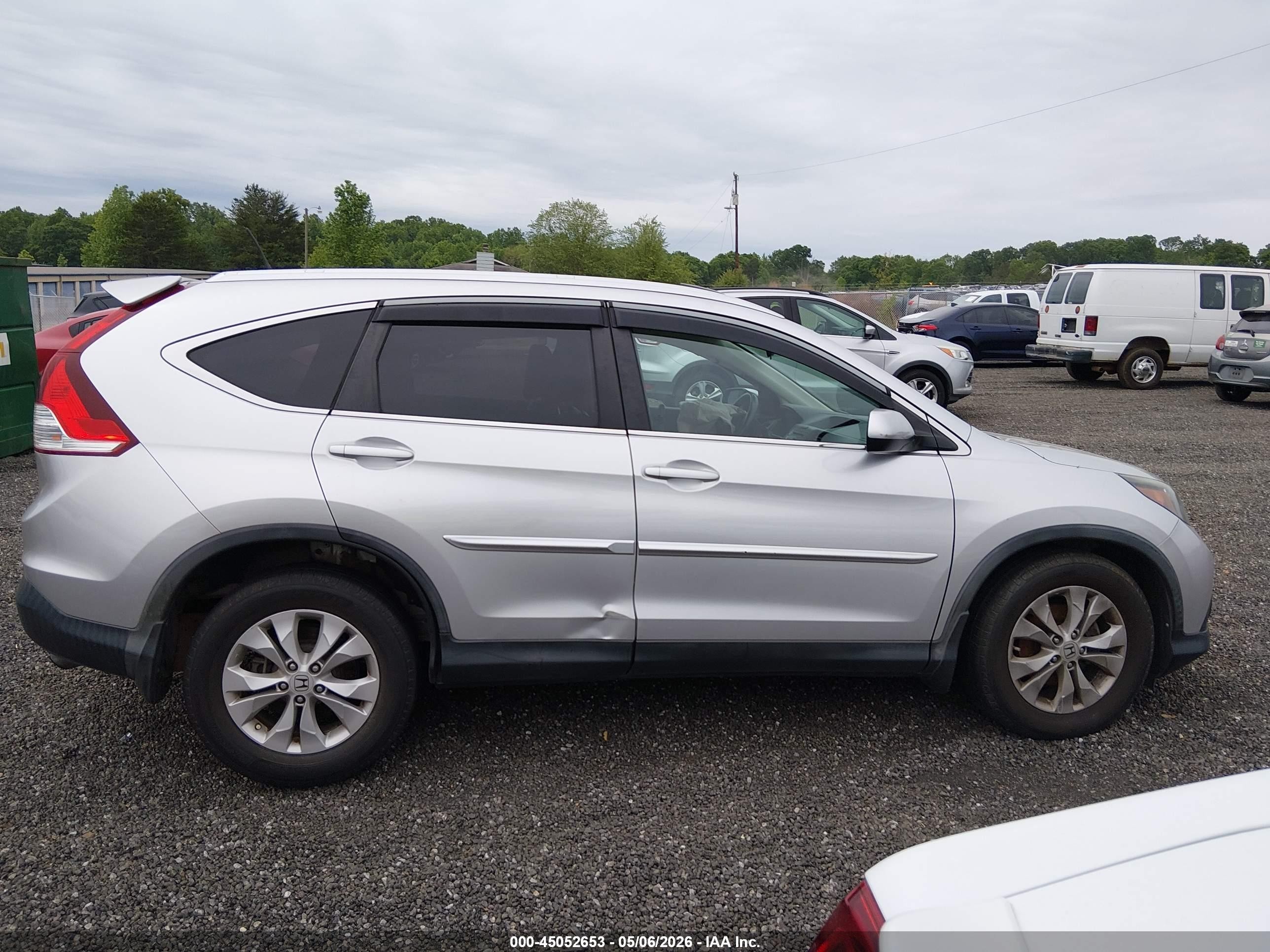 2013 Honda Cr-v Ex-l Silver vin: 2HKRM3H76DH501384