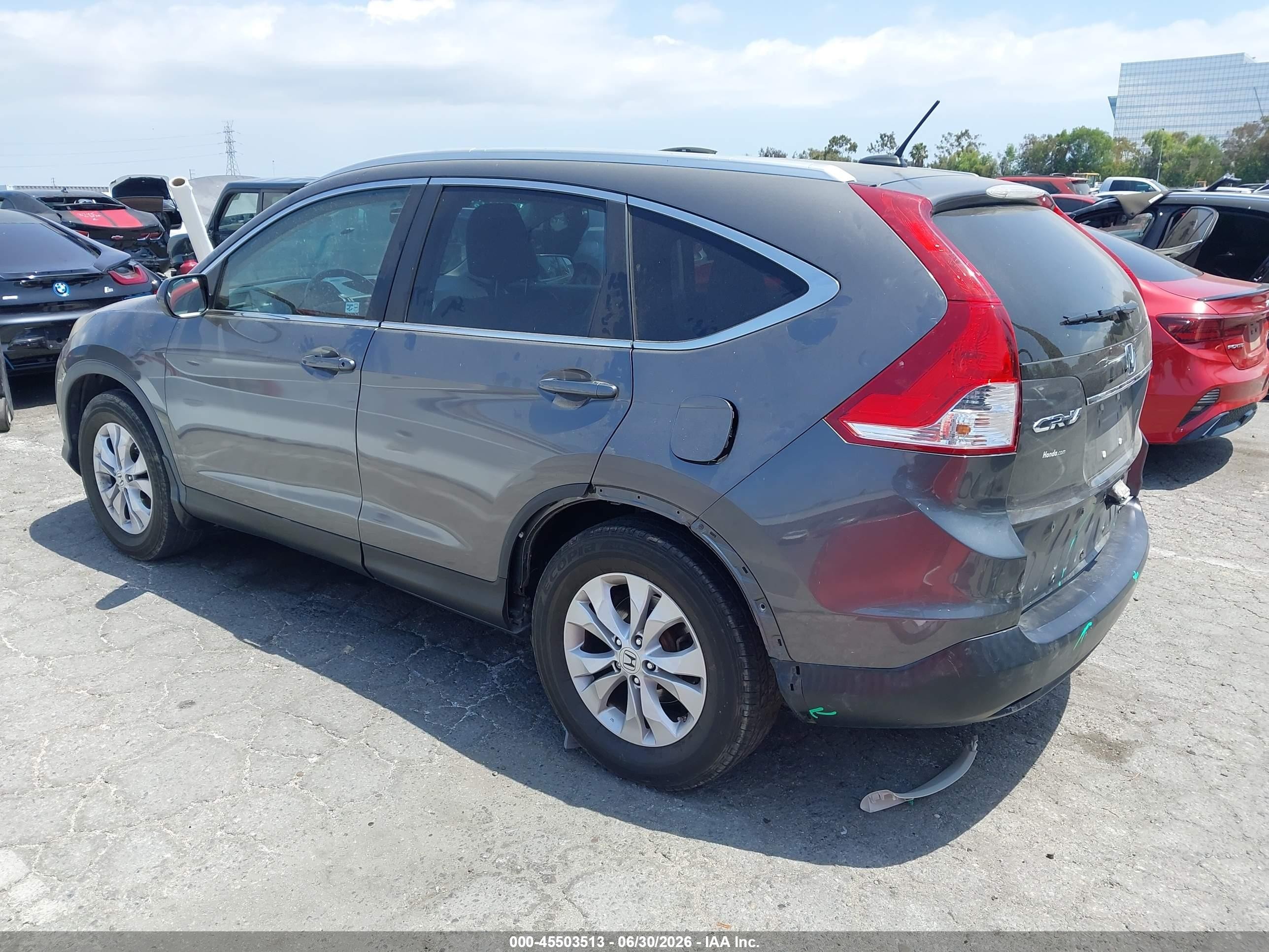 2013 Honda Cr-v Ex-l Серый vin: 2HKRM3H76DH520632