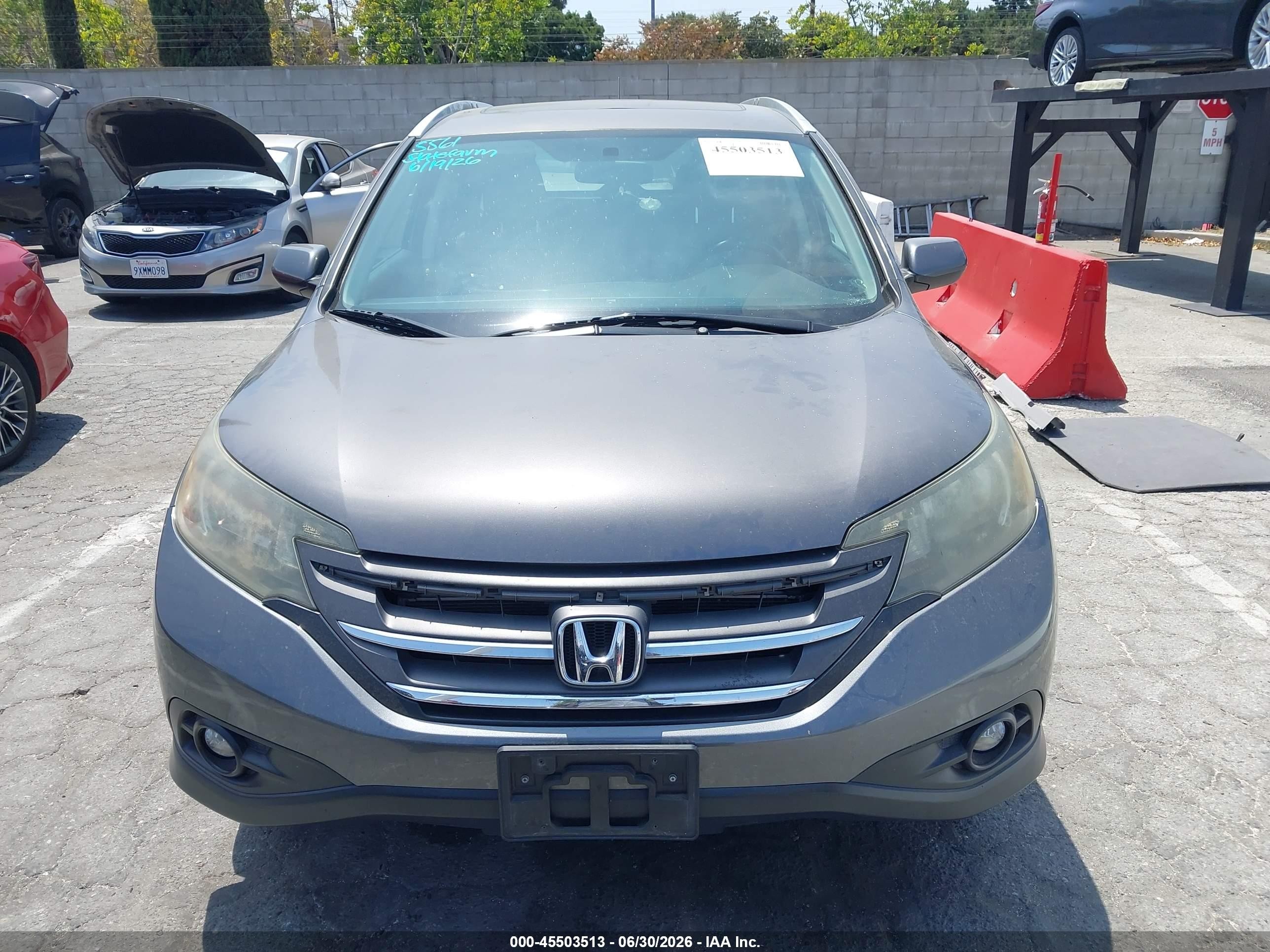 2013 Honda Cr-v Ex-l Серый vin: 2HKRM3H76DH520632