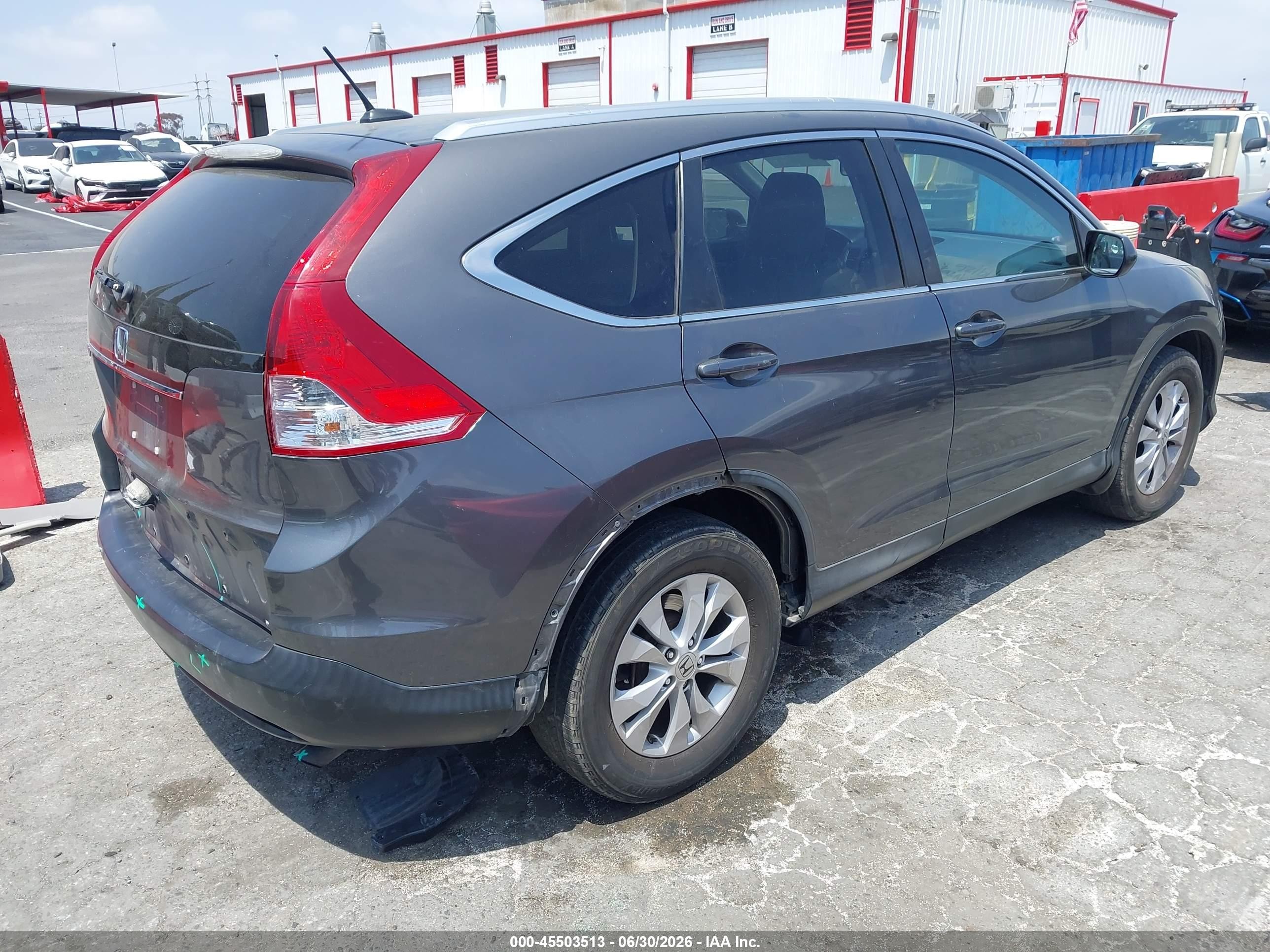 2013 Honda Cr-v Ex-l Серый vin: 2HKRM3H76DH520632