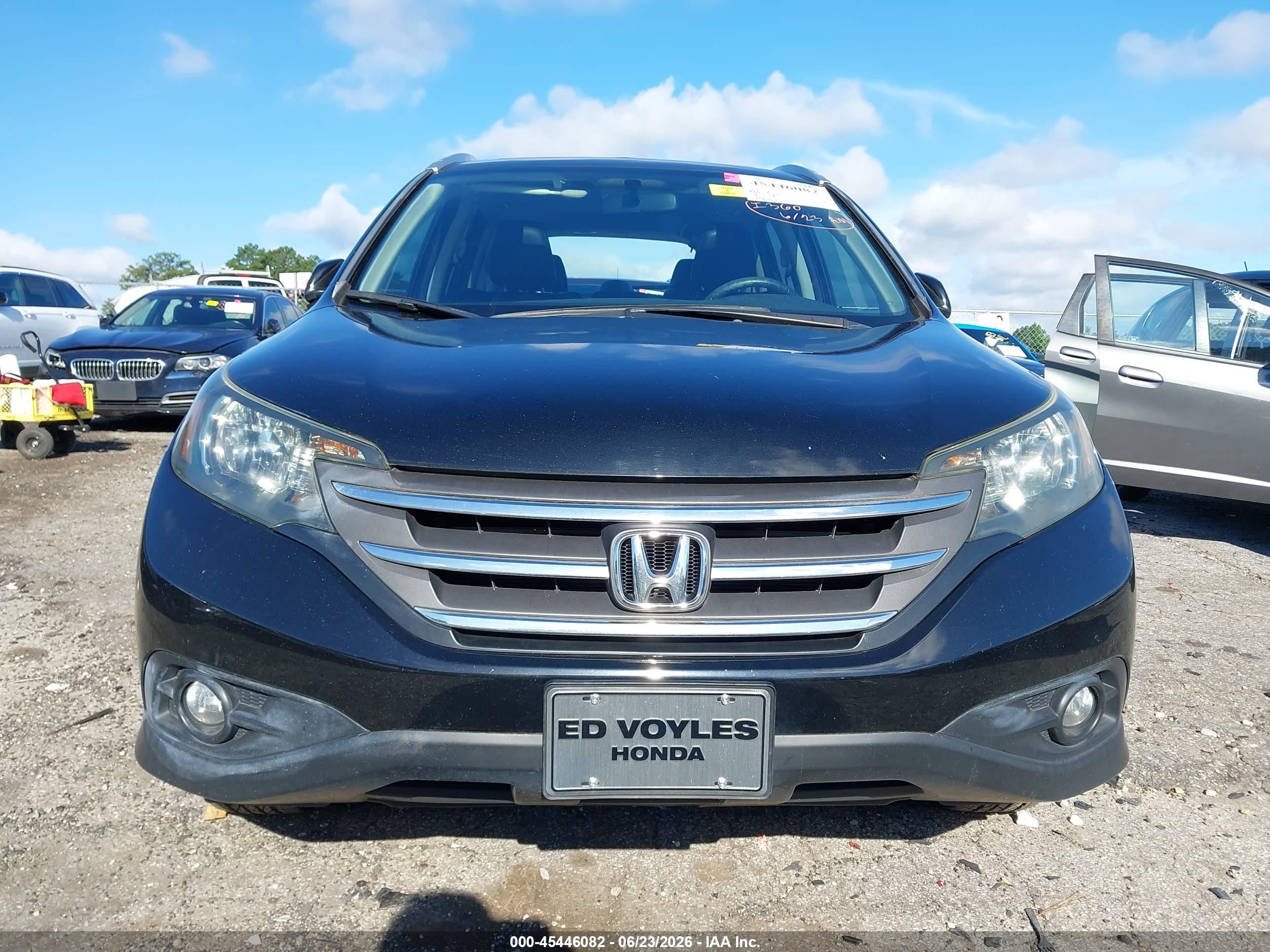 2013 Honda Cr-v Ex-l Black vin: 2HKRM3H76DH521196
