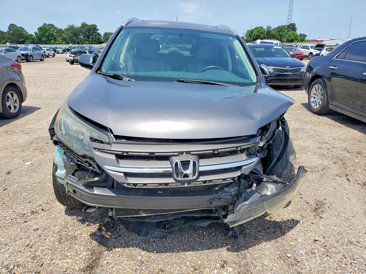 2013 Honda Cr-v Exl Gray vin: 2HKRM3H76DH521425