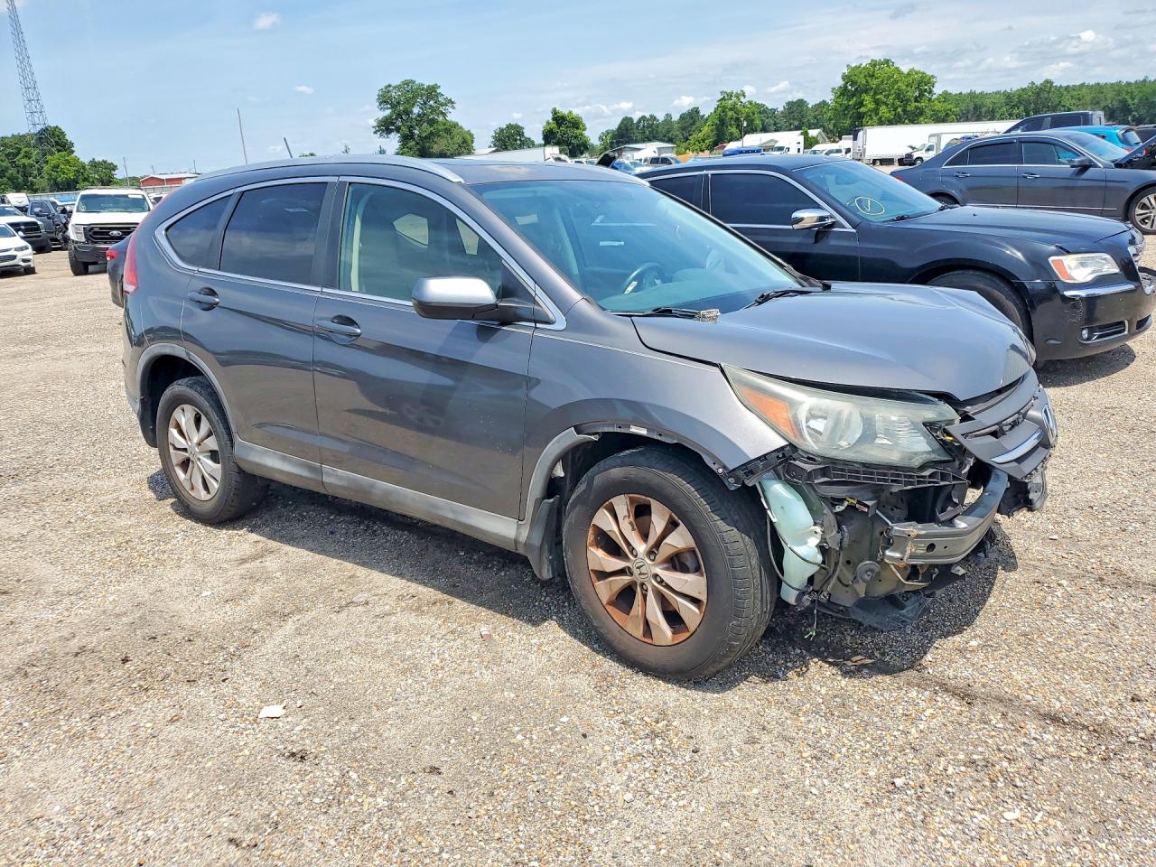 2013 Honda Cr-v Exl Gray vin: 2HKRM3H76DH521425