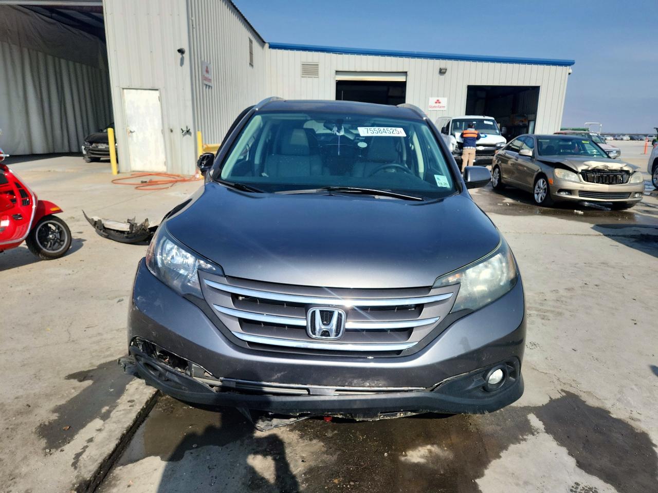 2013 Honda Cr-v Exl Gray vin: 2HKRM3H76DH524907