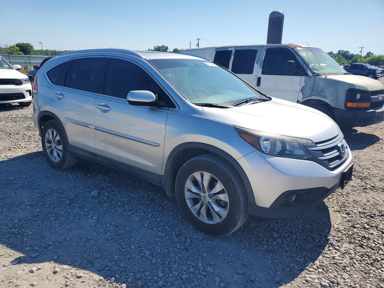 2014 Honda Cr-v Exl Silver vin: 2HKRM3H76EH500110