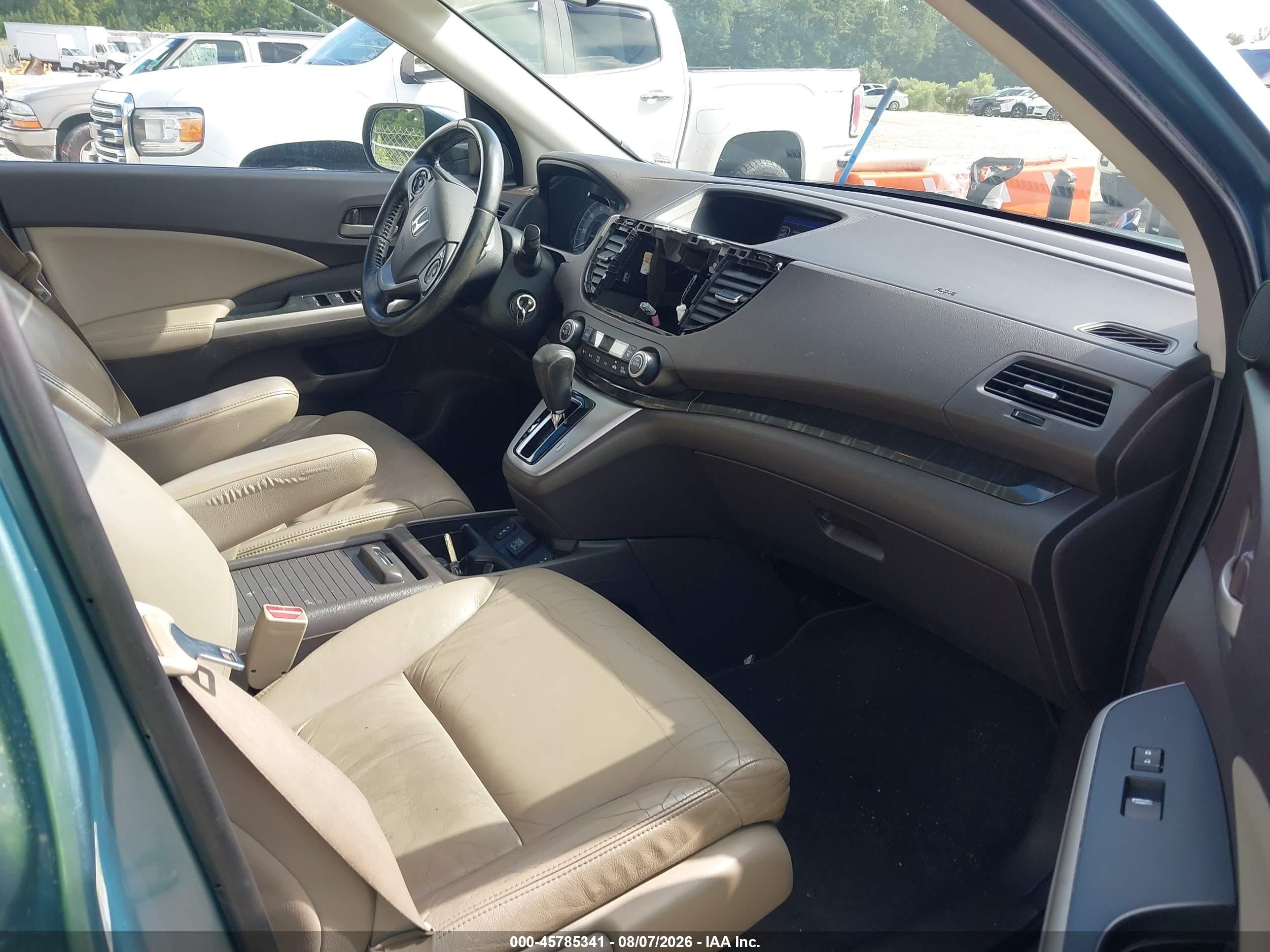 2014 Honda Cr-v Ex-l Blue vin: 2HKRM3H76EH509518