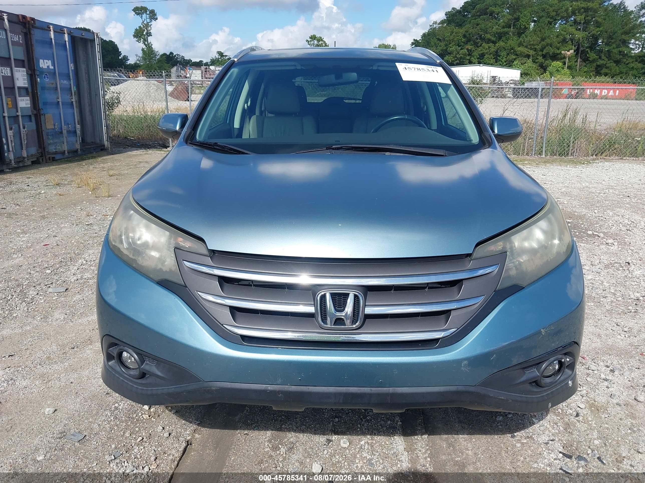 2014 Honda Cr-v Ex-l Blue vin: 2HKRM3H76EH509518