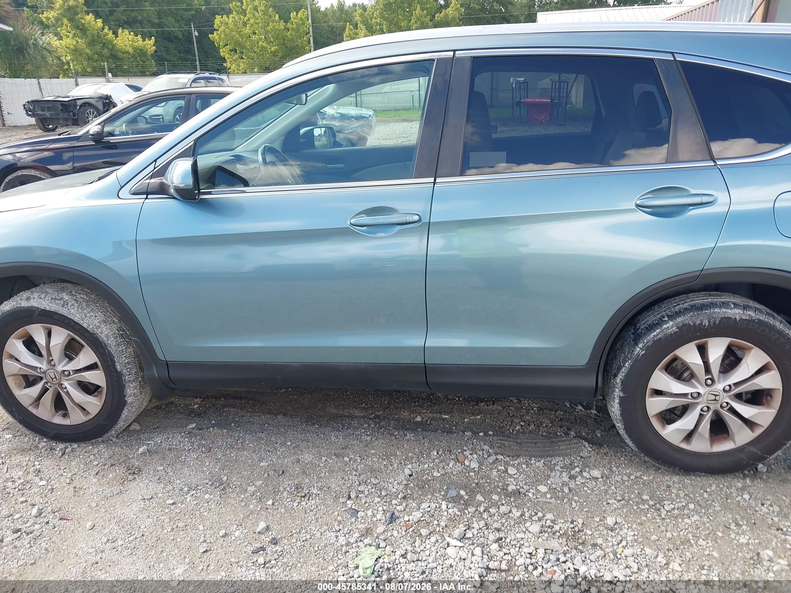 2014 Honda Cr-v Ex-l Blue vin: 2HKRM3H76EH509518