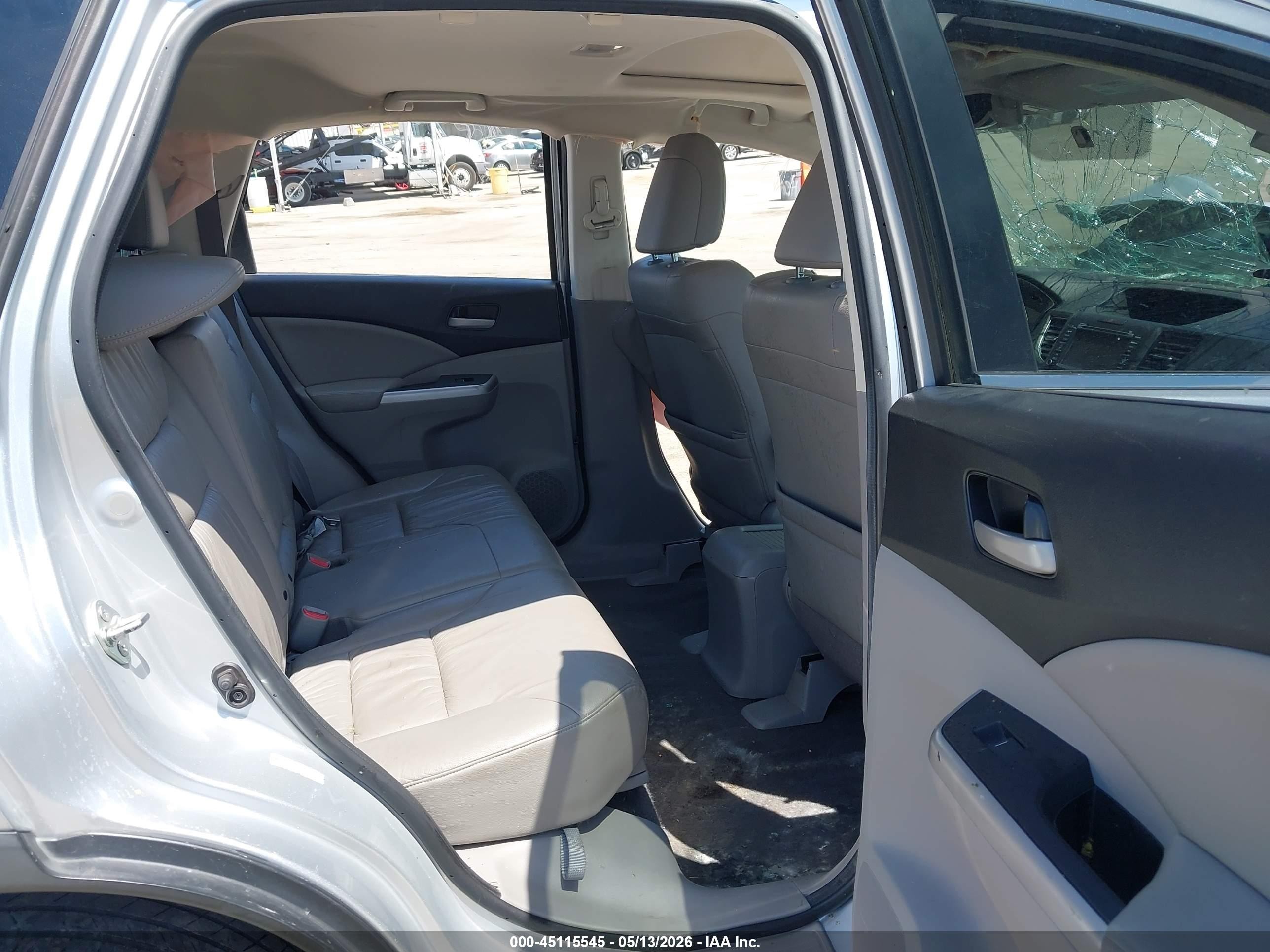 2014 Honda Cr-v Ex-l Silver vin: 2HKRM3H76EH514461