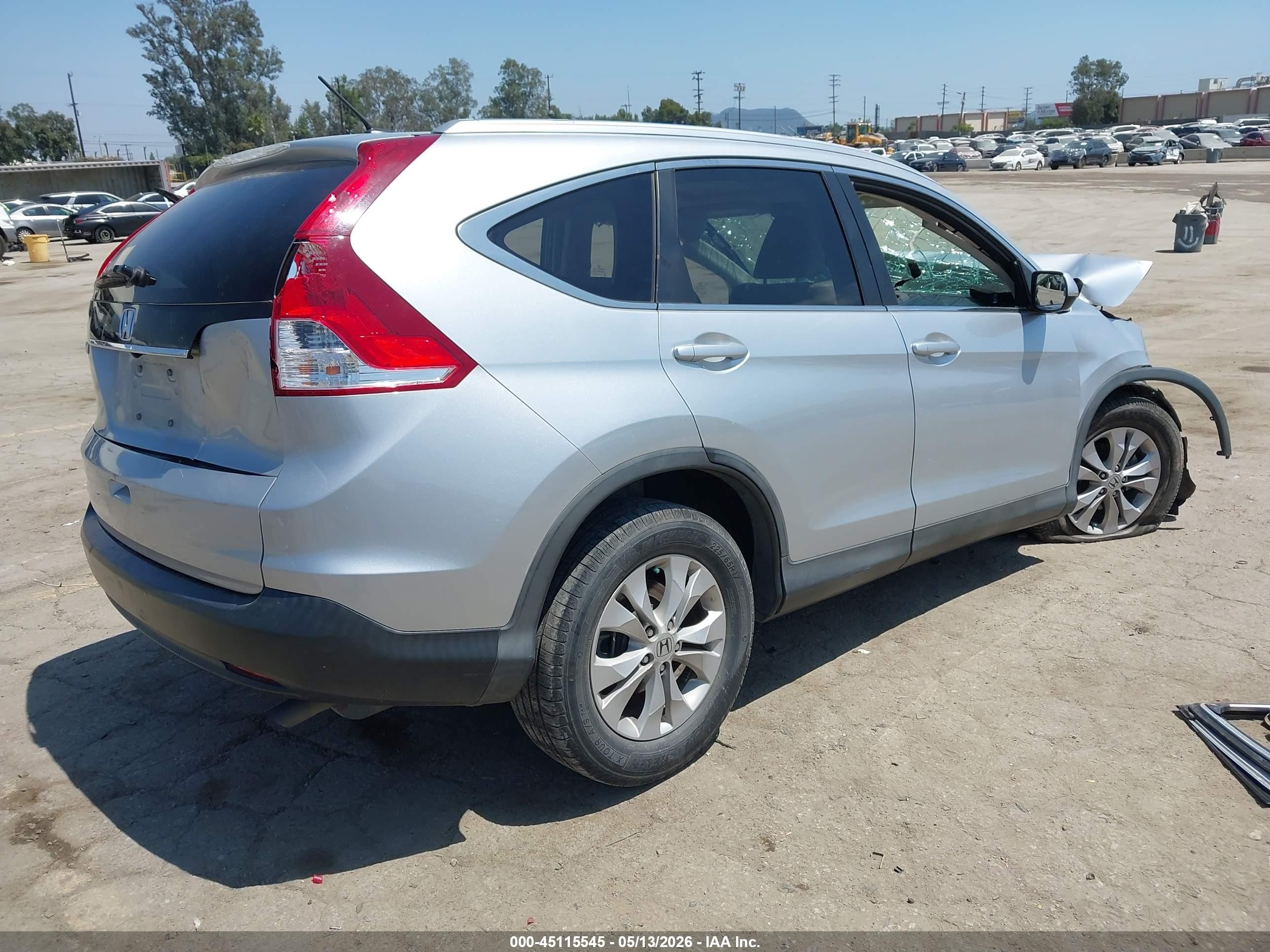 2014 Honda Cr-v Ex-l Silver vin: 2HKRM3H76EH514461