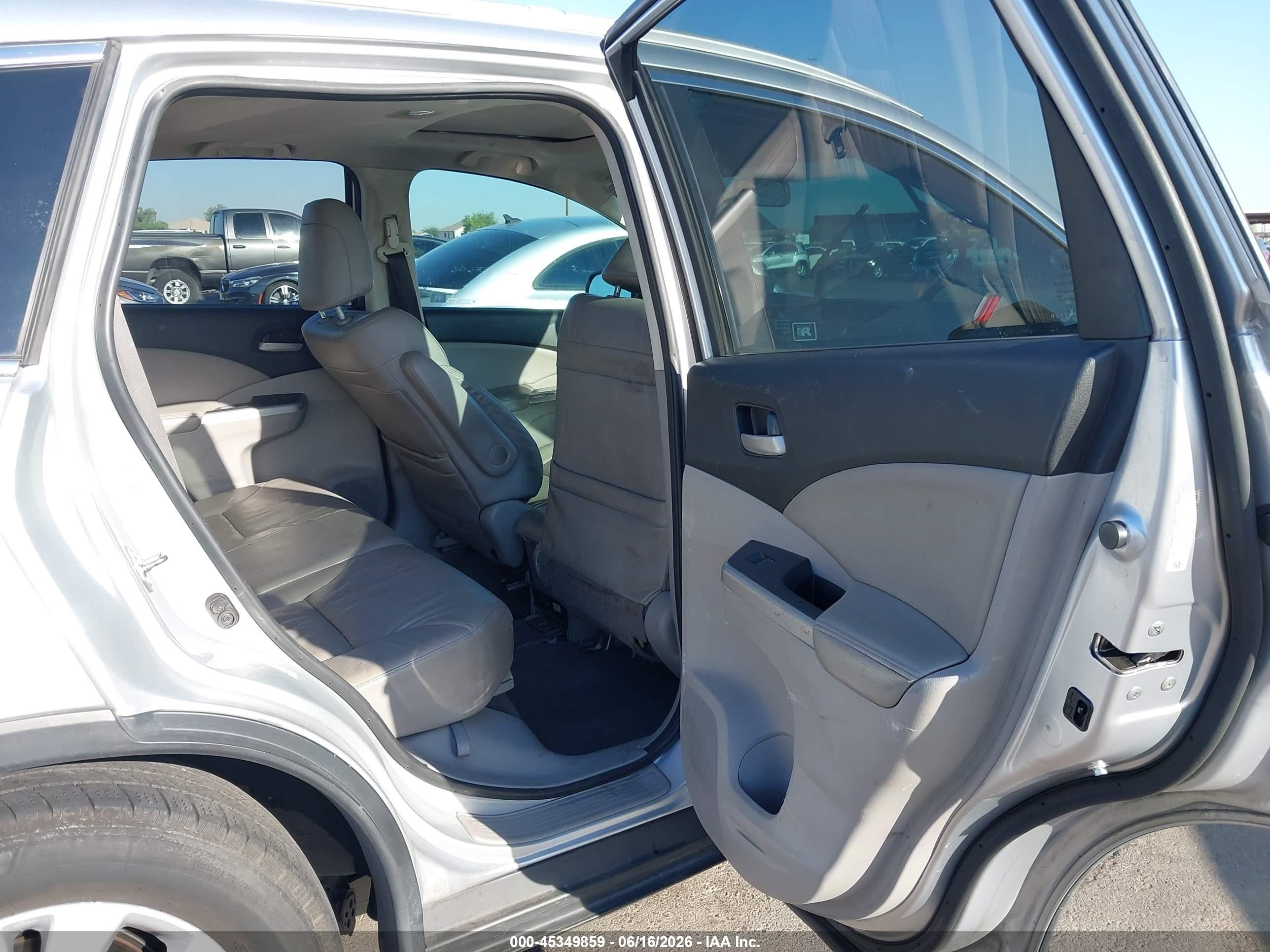 2014 Honda Cr-v Ex-l Silver vin: 2HKRM3H76EH519952