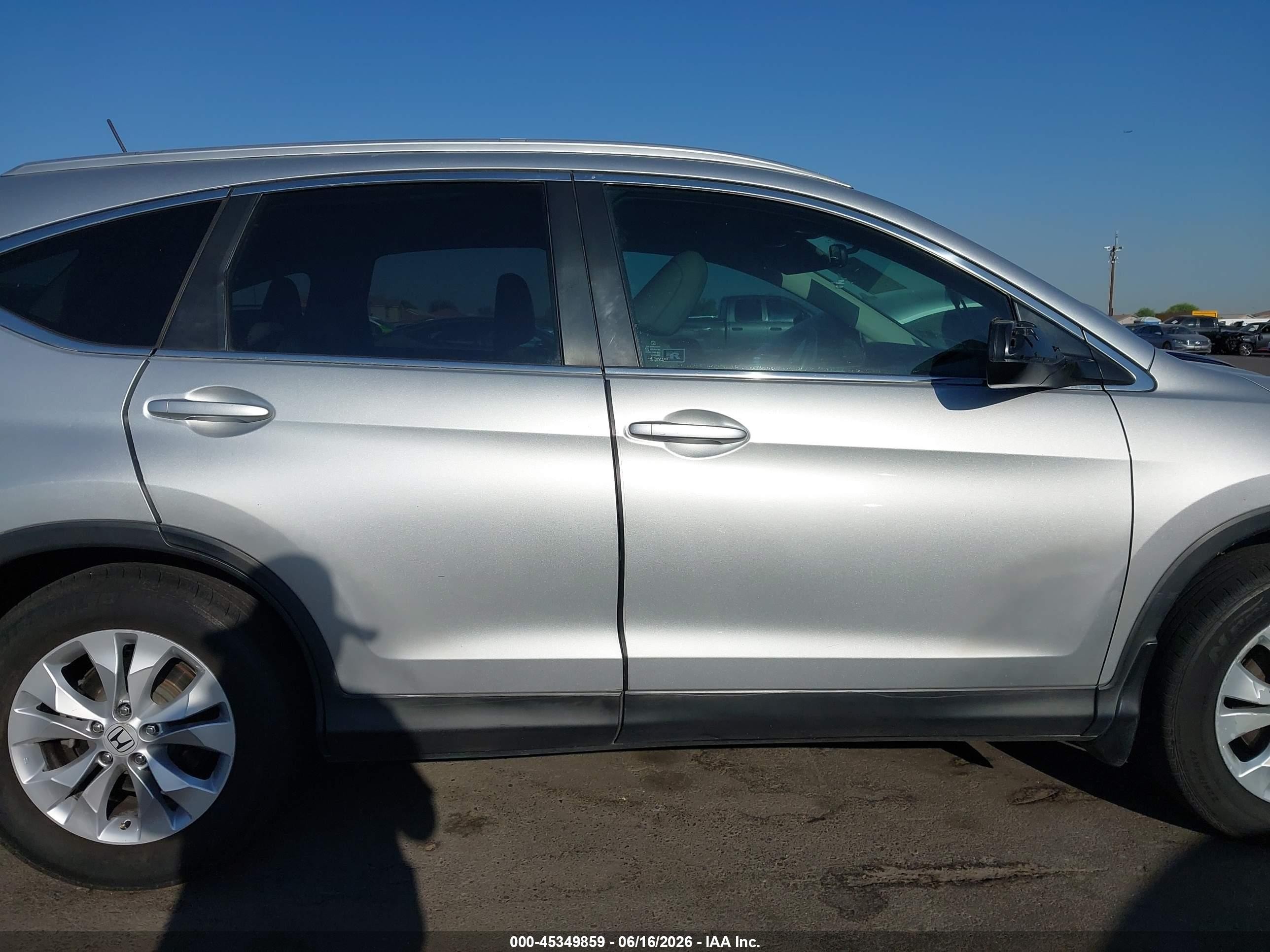 2014 Honda Cr-v Ex-l Silver vin: 2HKRM3H76EH519952