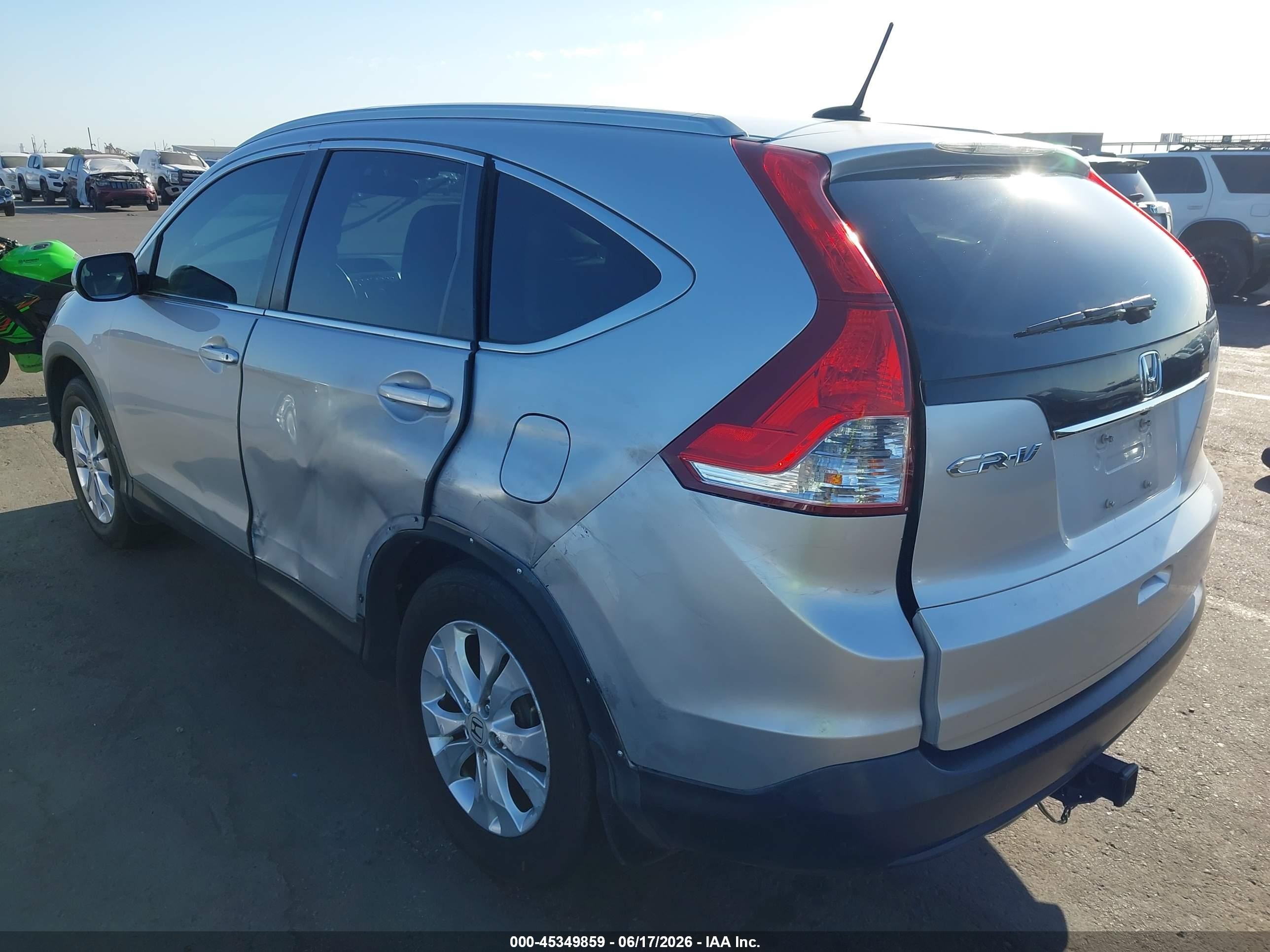 2014 Honda Cr-v Ex-l Silver vin: 2HKRM3H76EH519952