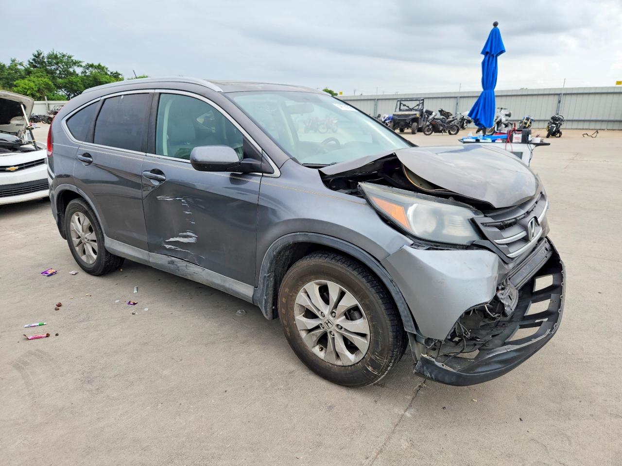 2014 Honda Cr-v Exl Silver vin: 2HKRM3H76EH520809