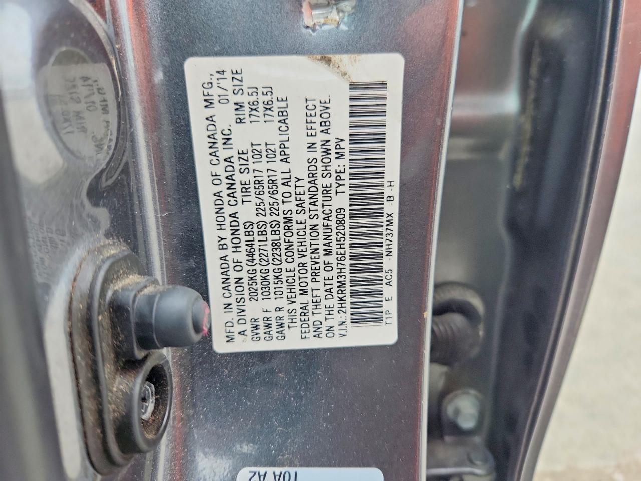 2014 Honda Cr-v Exl Silver vin: 2HKRM3H76EH520809