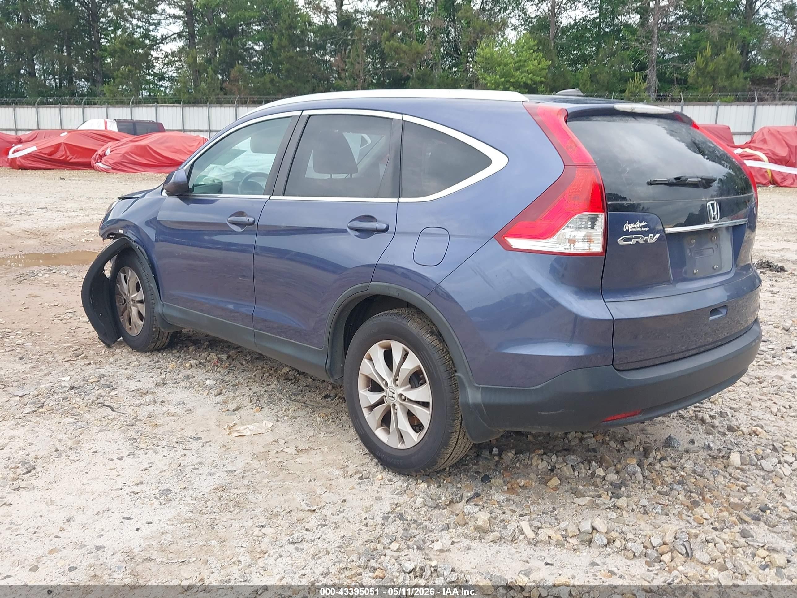 2014 Honda Cr-v Ex-l Синий vin: 2HKRM3H76EH528392