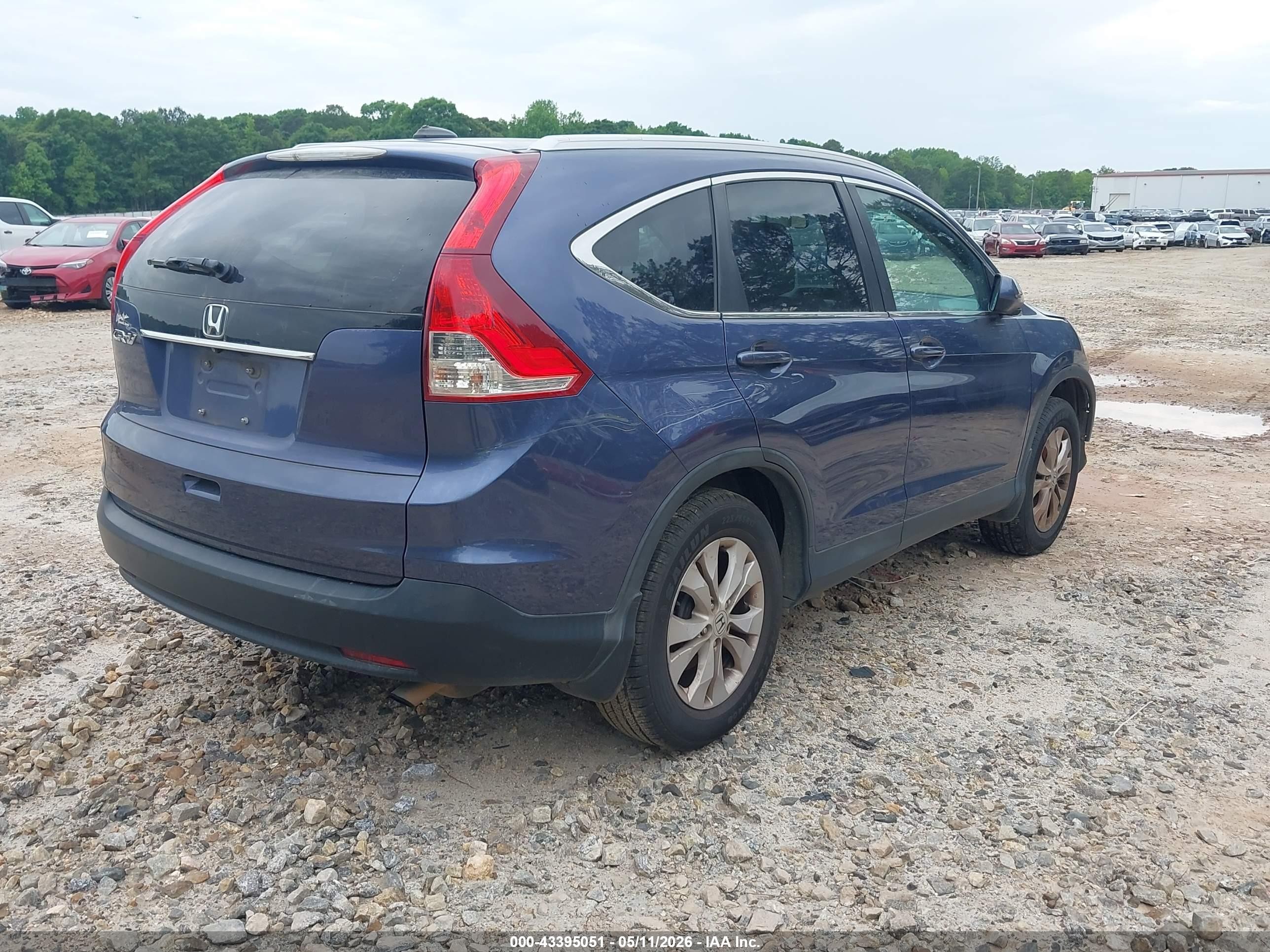 2014 Honda Cr-v Ex-l Синий vin: 2HKRM3H76EH528392