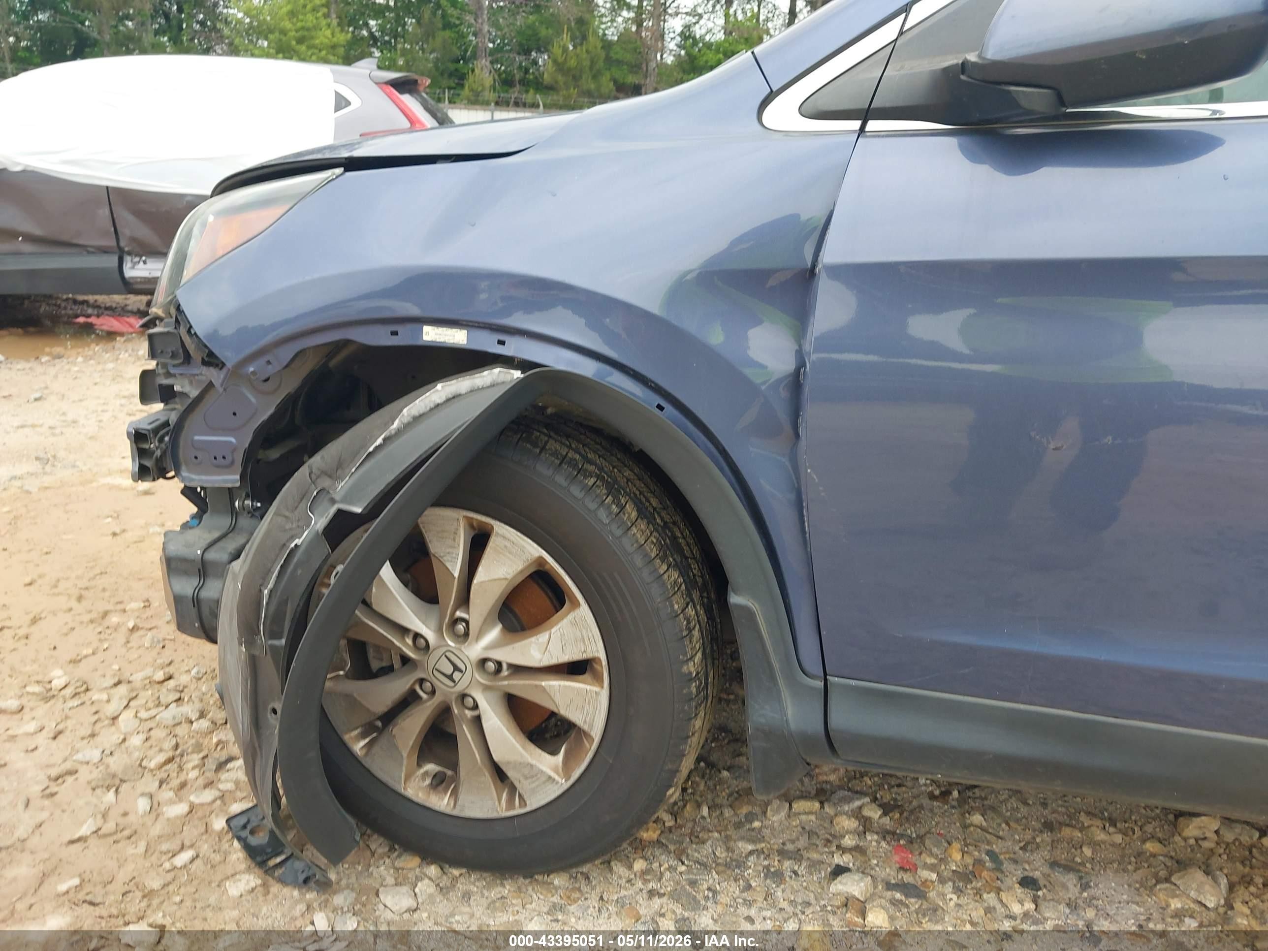 2014 Honda Cr-v Ex-l Синий vin: 2HKRM3H76EH528392
