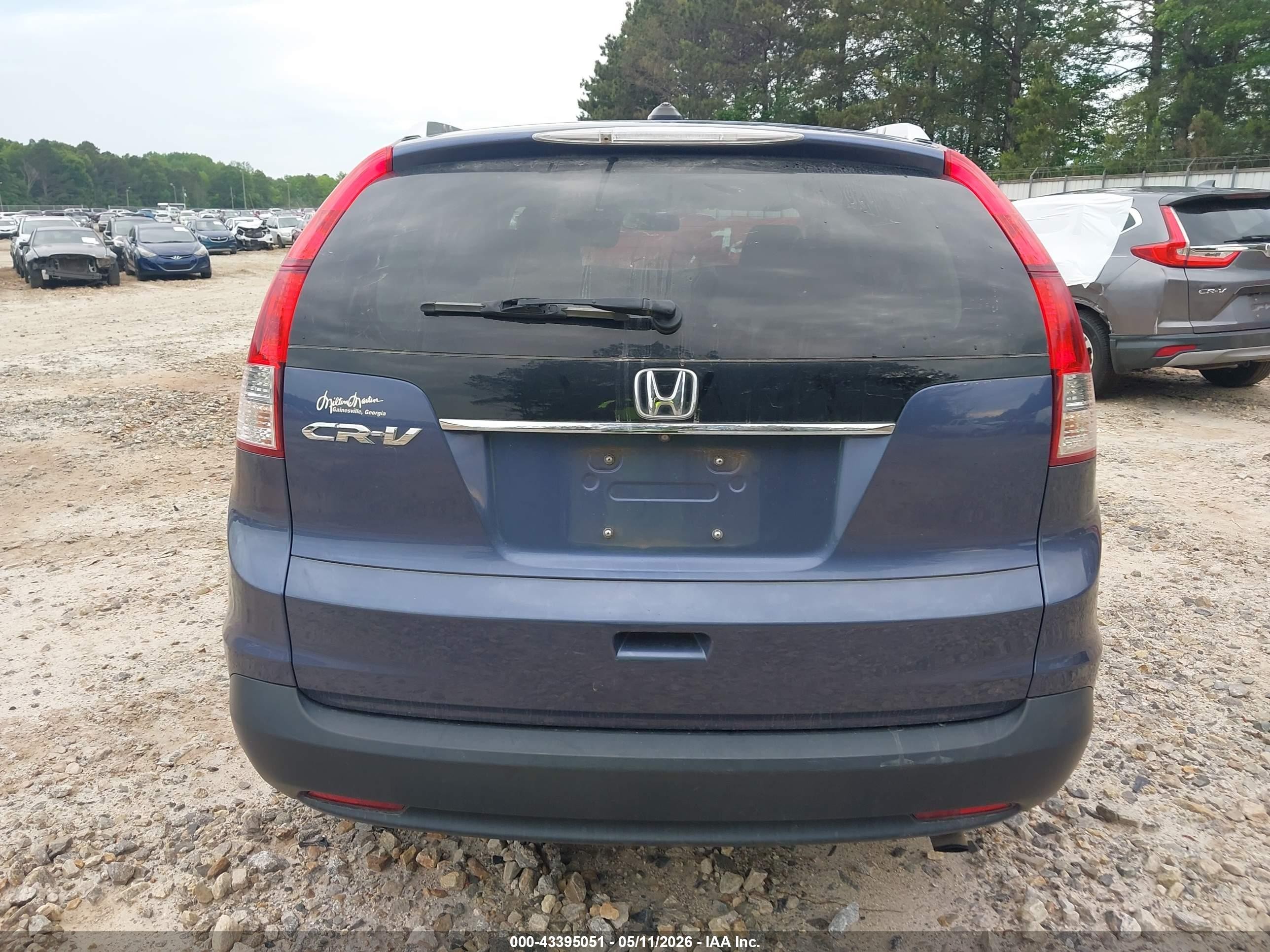 2014 Honda Cr-v Ex-l Синий vin: 2HKRM3H76EH528392