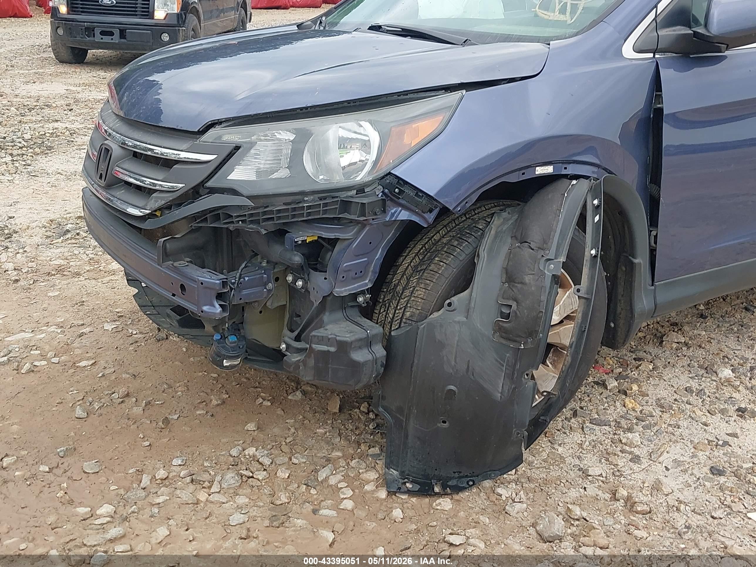 2014 Honda Cr-v Ex-l Синий vin: 2HKRM3H76EH528392