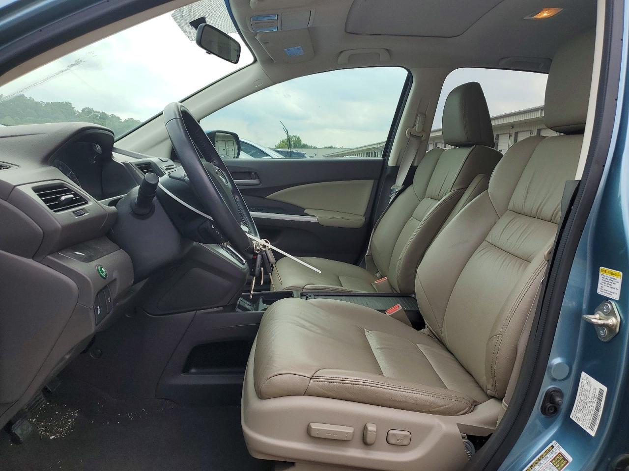 2014 Honda Cr-v Exl Turquoise vin: 2HKRM3H76EH543183