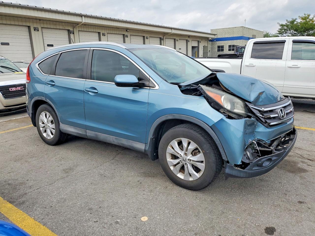 2014 Honda Cr-v Exl Turquoise vin: 2HKRM3H76EH543183