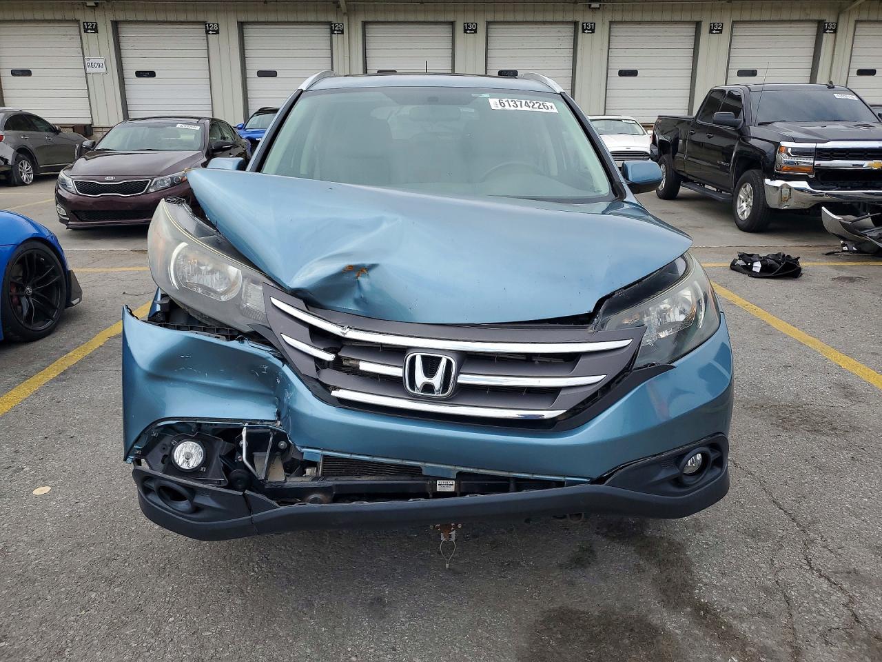 2014 Honda Cr-v Exl Turquoise vin: 2HKRM3H76EH543183