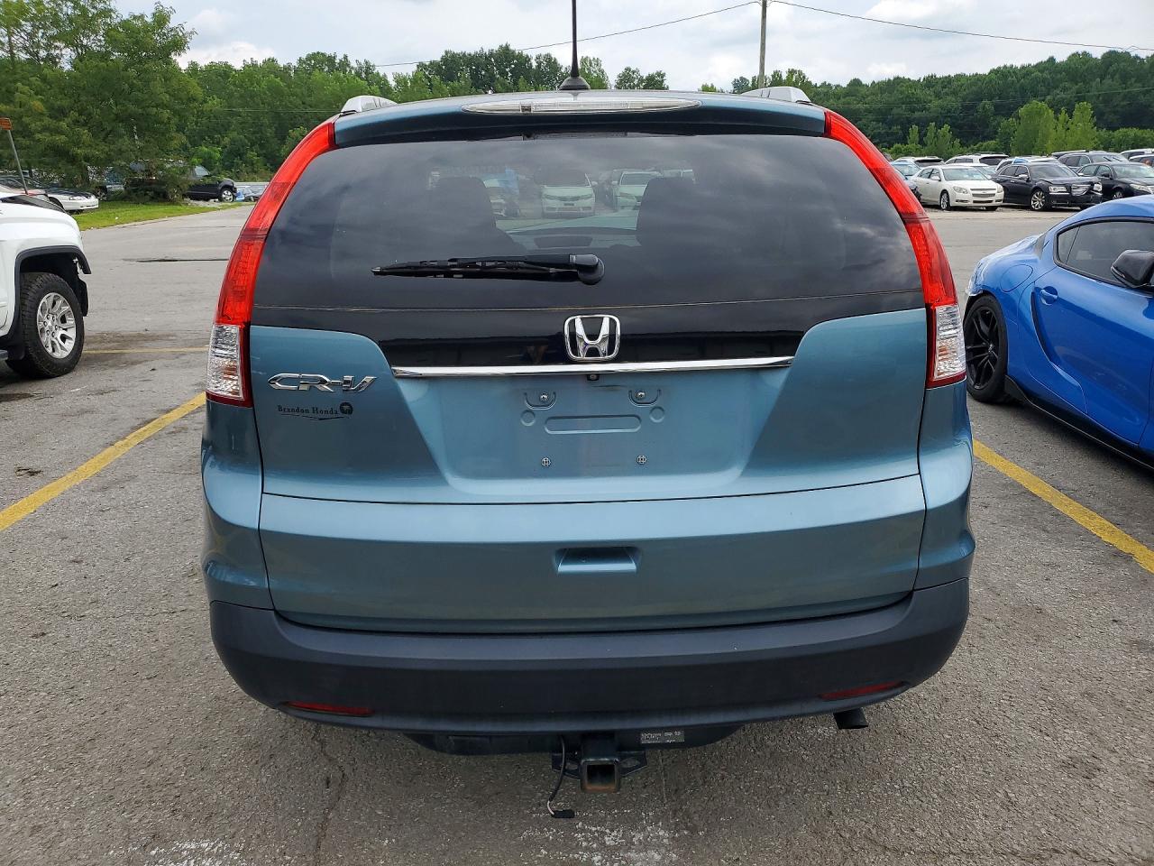 2014 Honda Cr-v Exl Turquoise vin: 2HKRM3H76EH543183