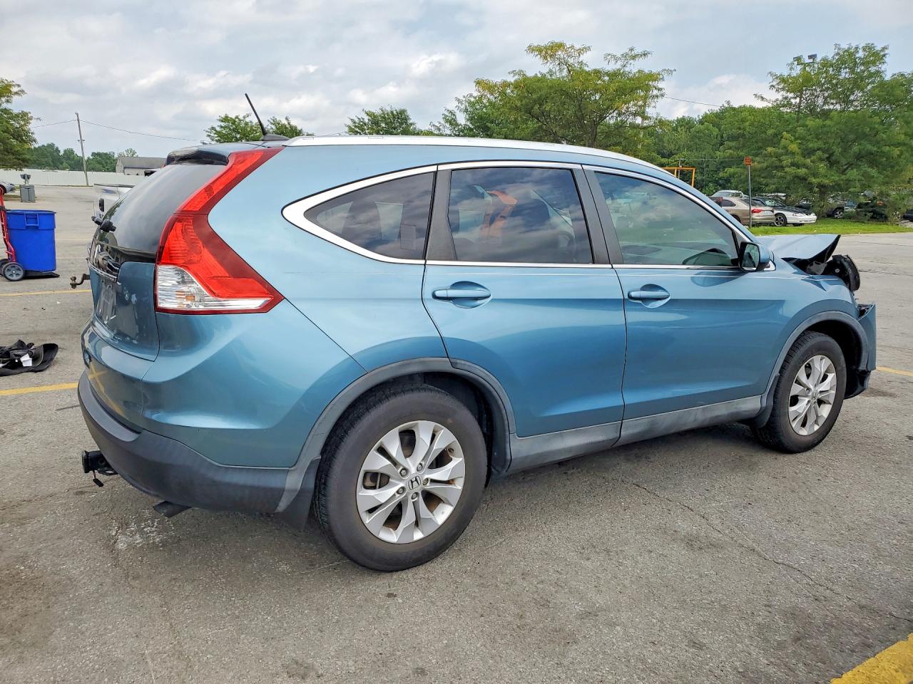 2014 Honda Cr-v Exl Turquoise vin: 2HKRM3H76EH543183