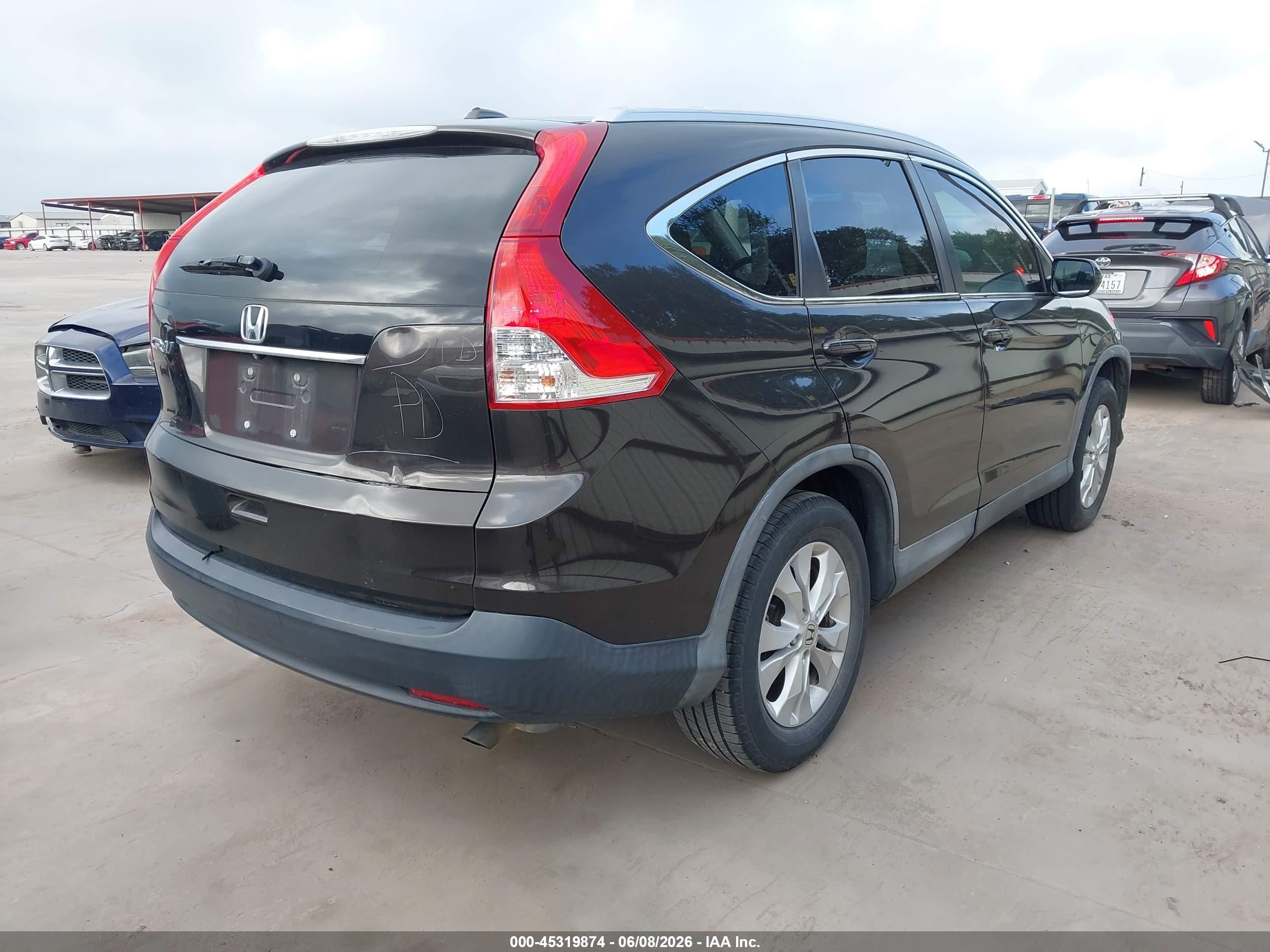 2014 Honda Cr-v Ex-l Brown vin: 2HKRM3H76EH553227